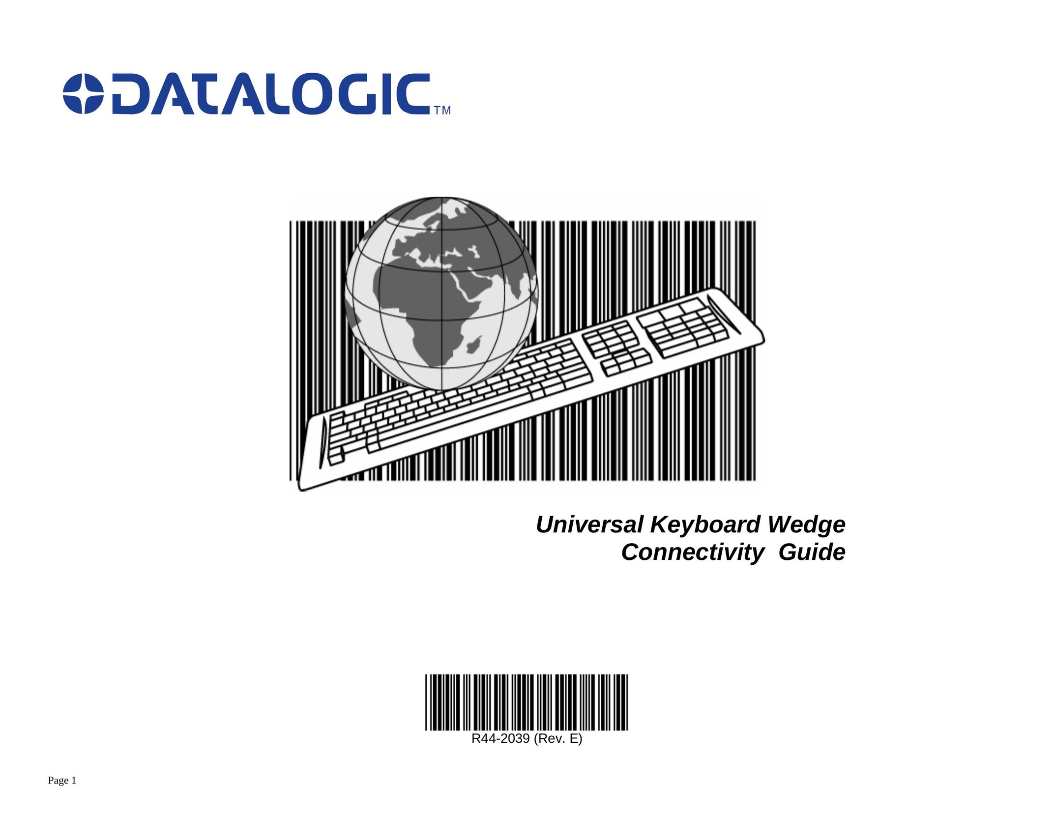 Datalogic Scanning Universal Keyboard Wedge Connectivity Computer Hardware User Manual