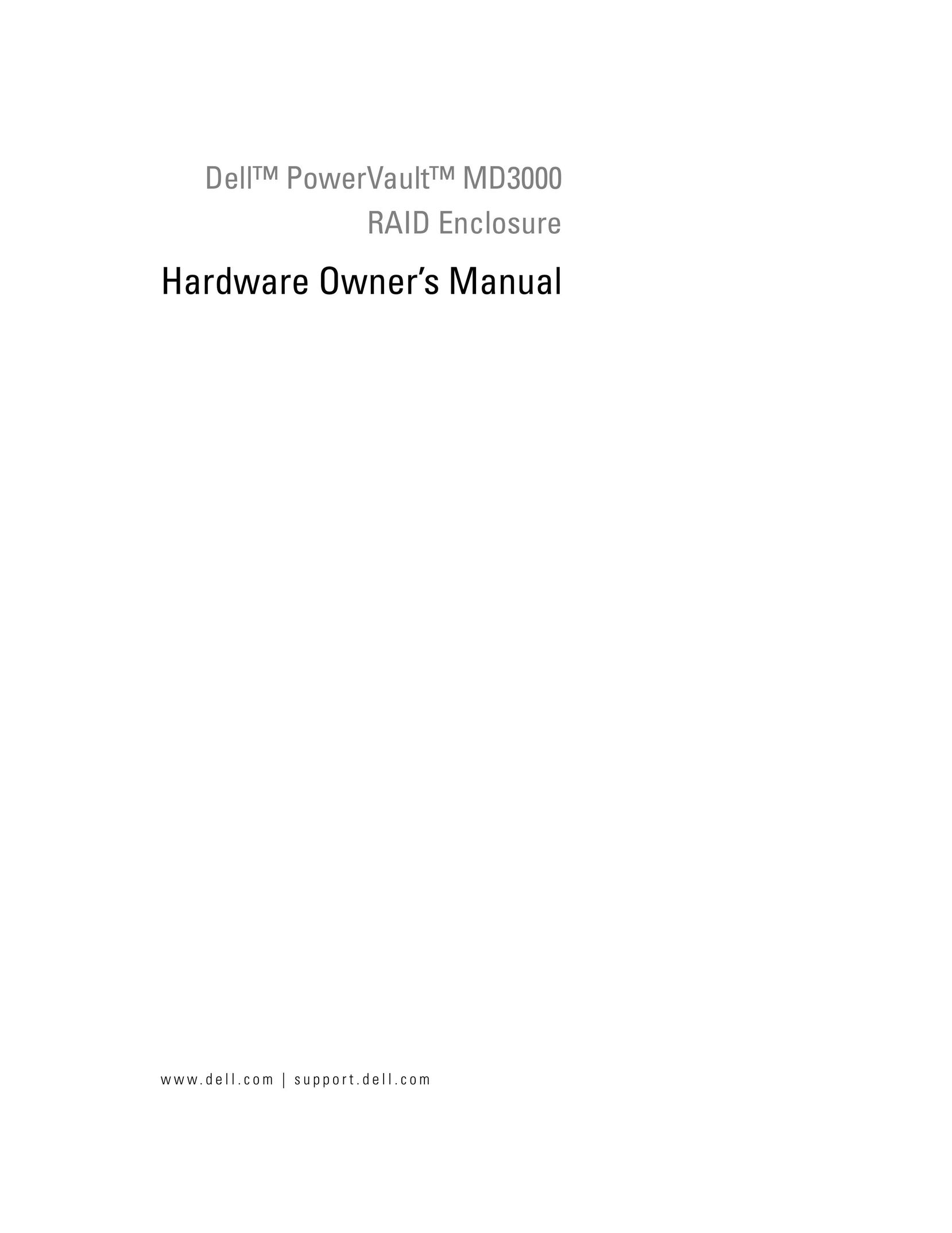 Dell MD3000 Computer Hardware User Manual