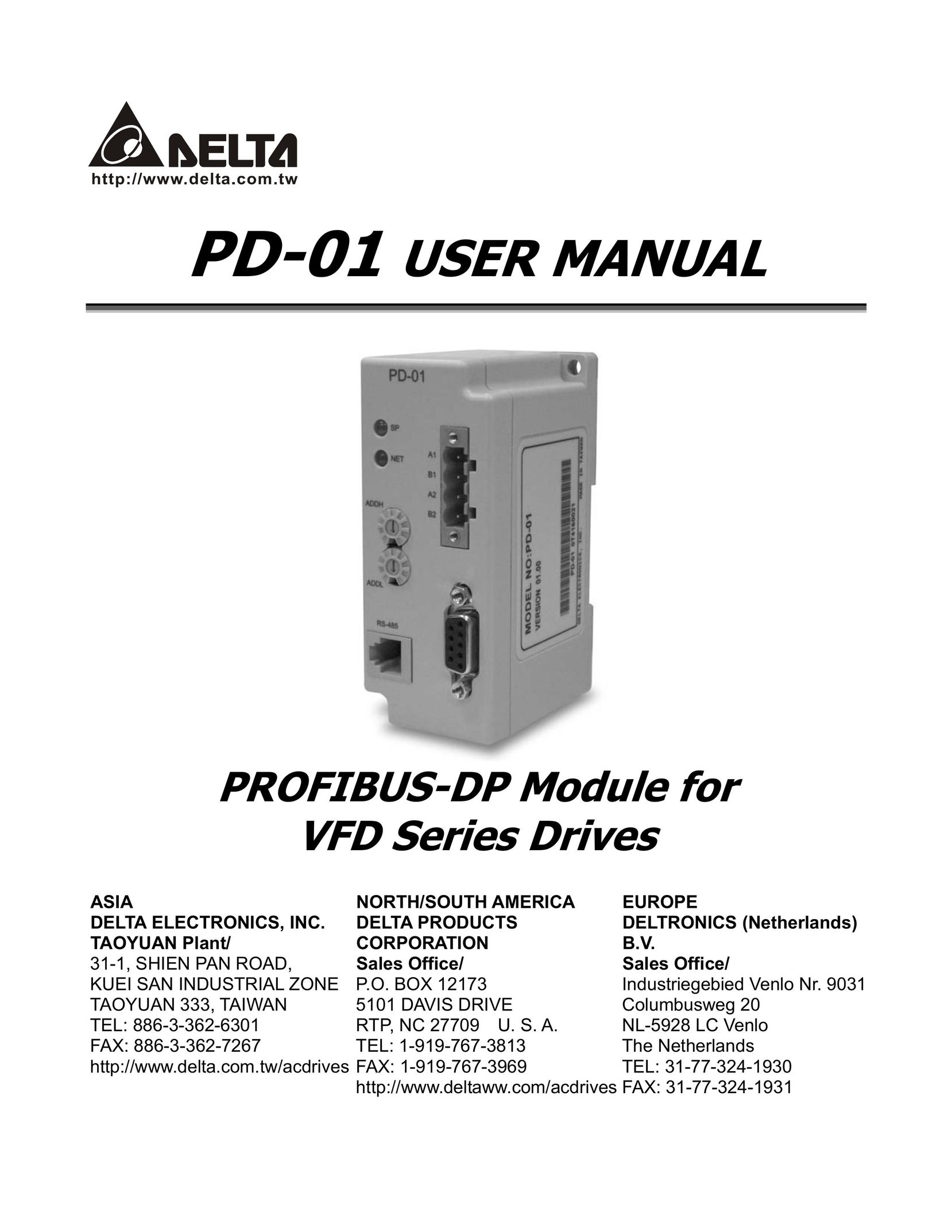 Delta PD-01 Computer Hardware User Manual
