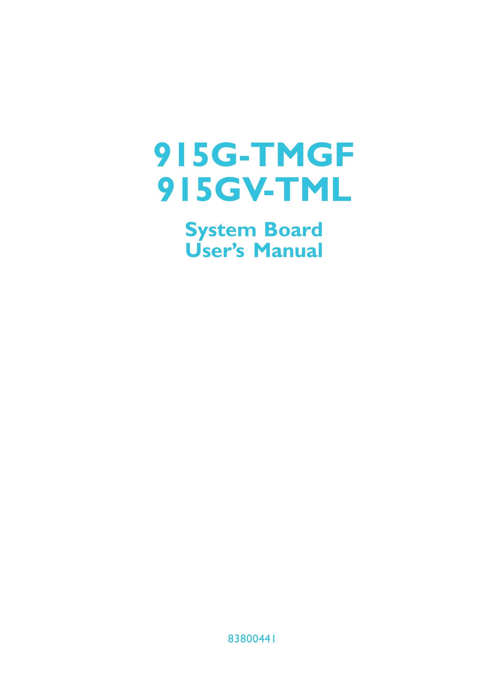 DFI 915g-tmgf Computer Hardware User Manual