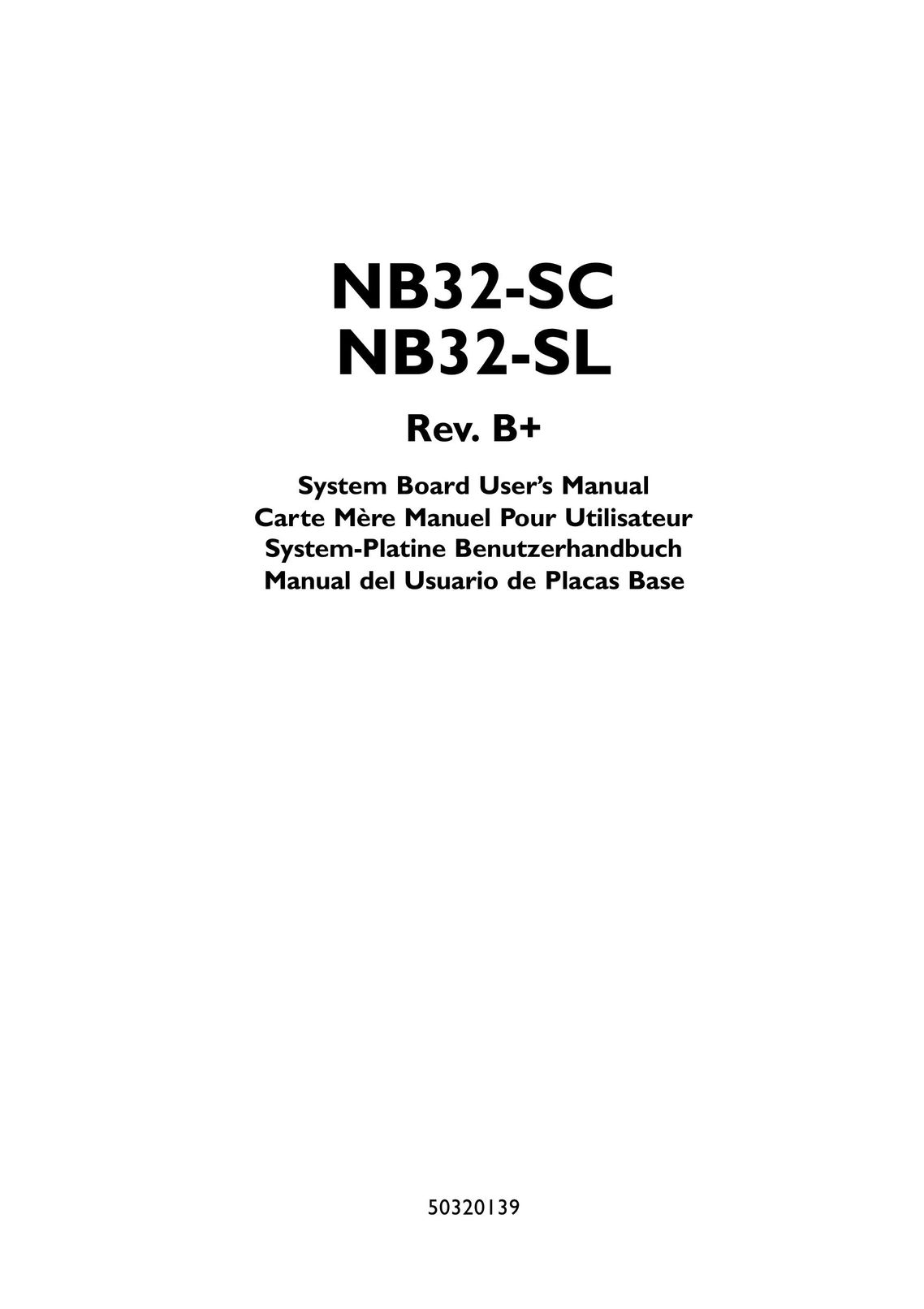 DFI NB32-SC Computer Hardware User Manual