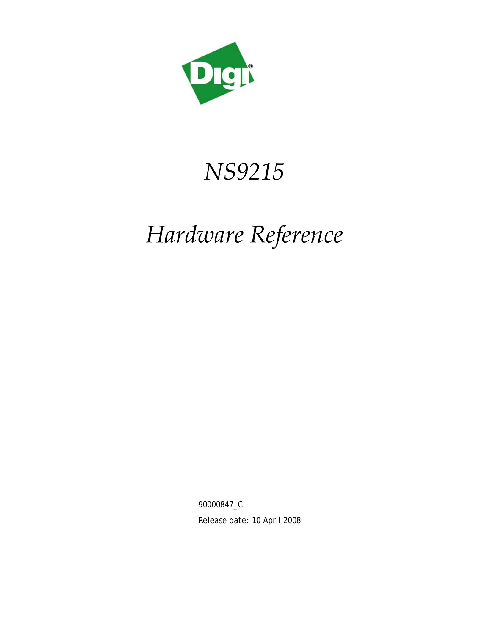 Digi NS9215 Computer Hardware User Manual