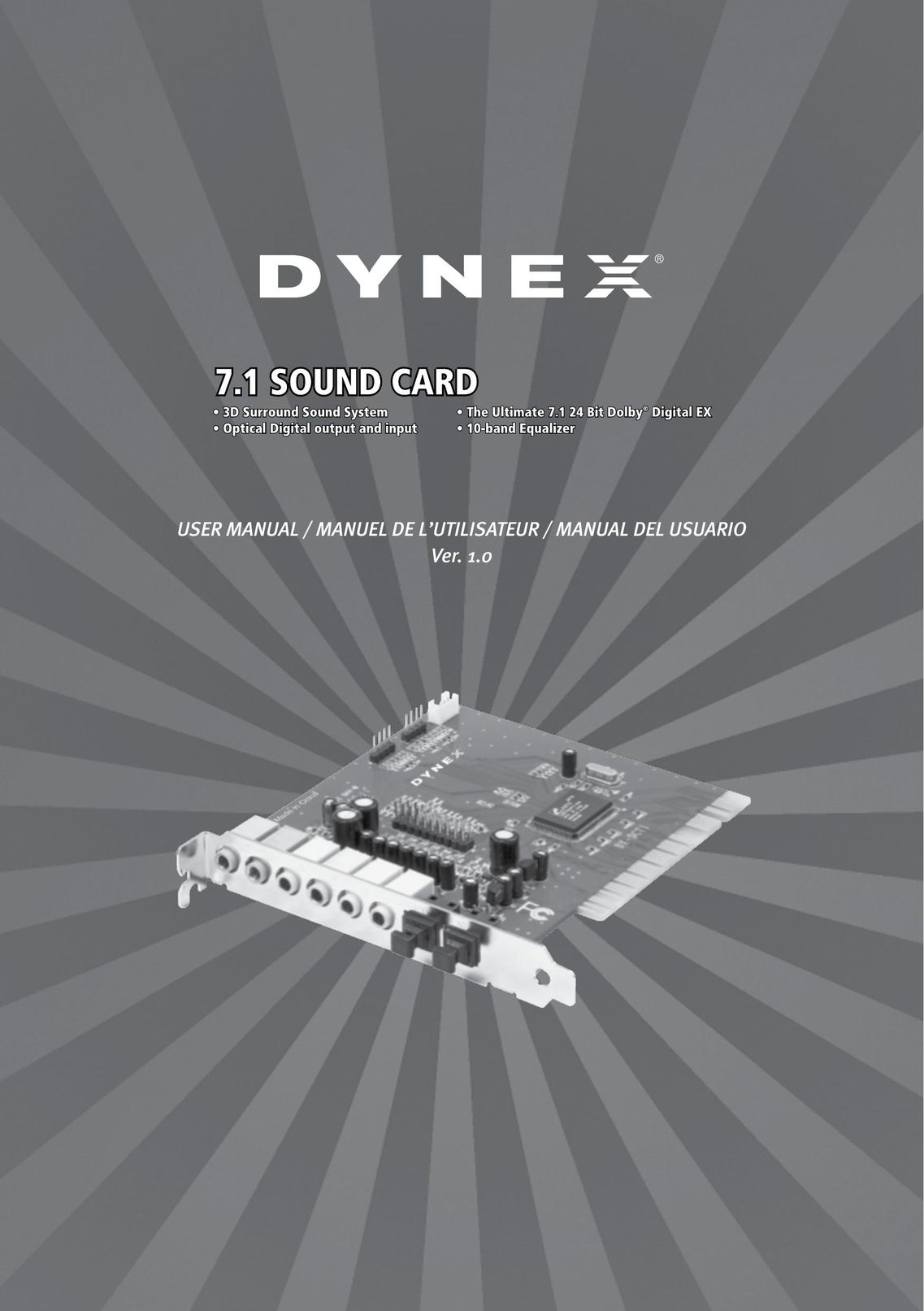 Dynex DX-SC71 Computer Hardware User Manual