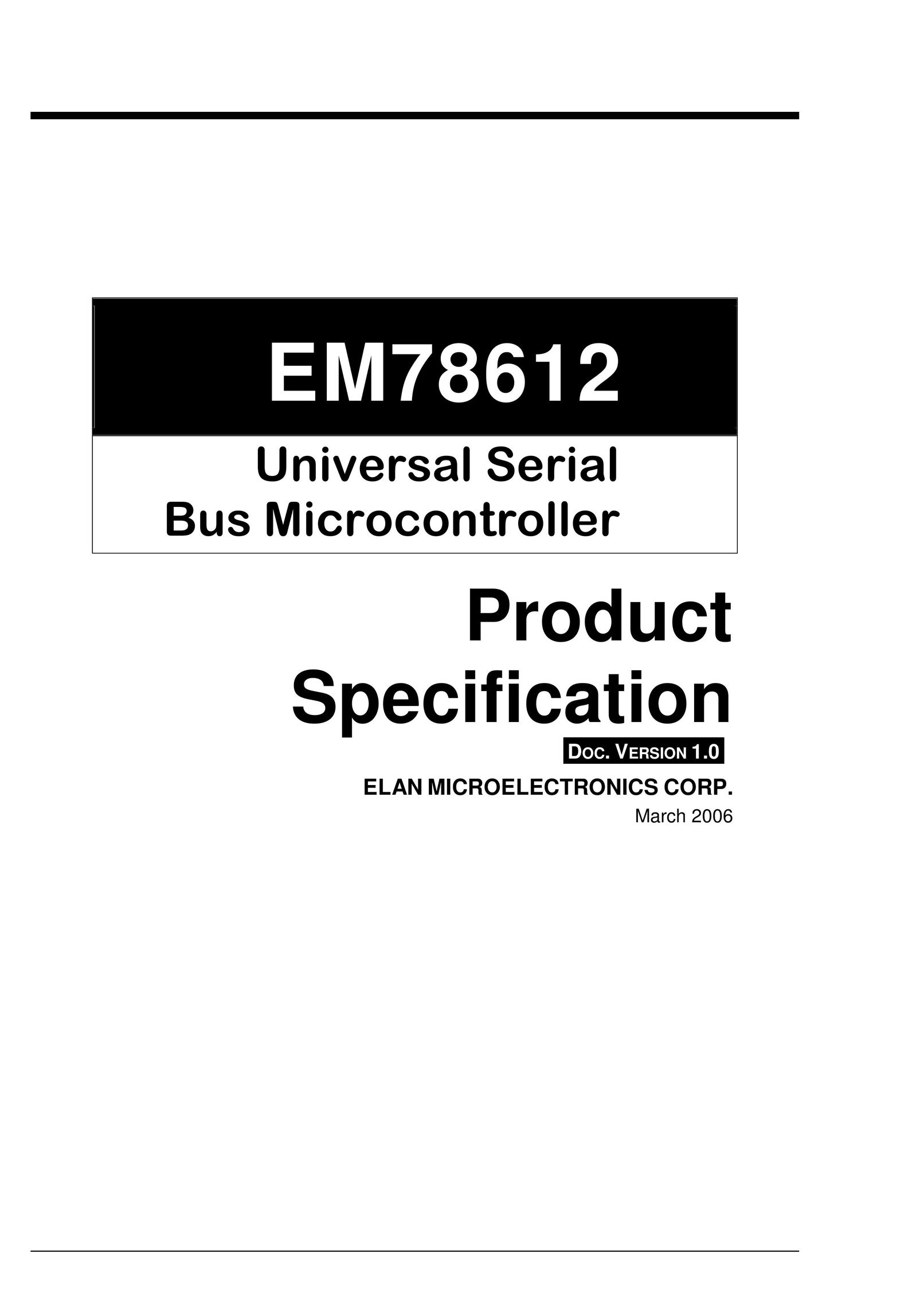 EMC EM78612 Computer Hardware User Manual