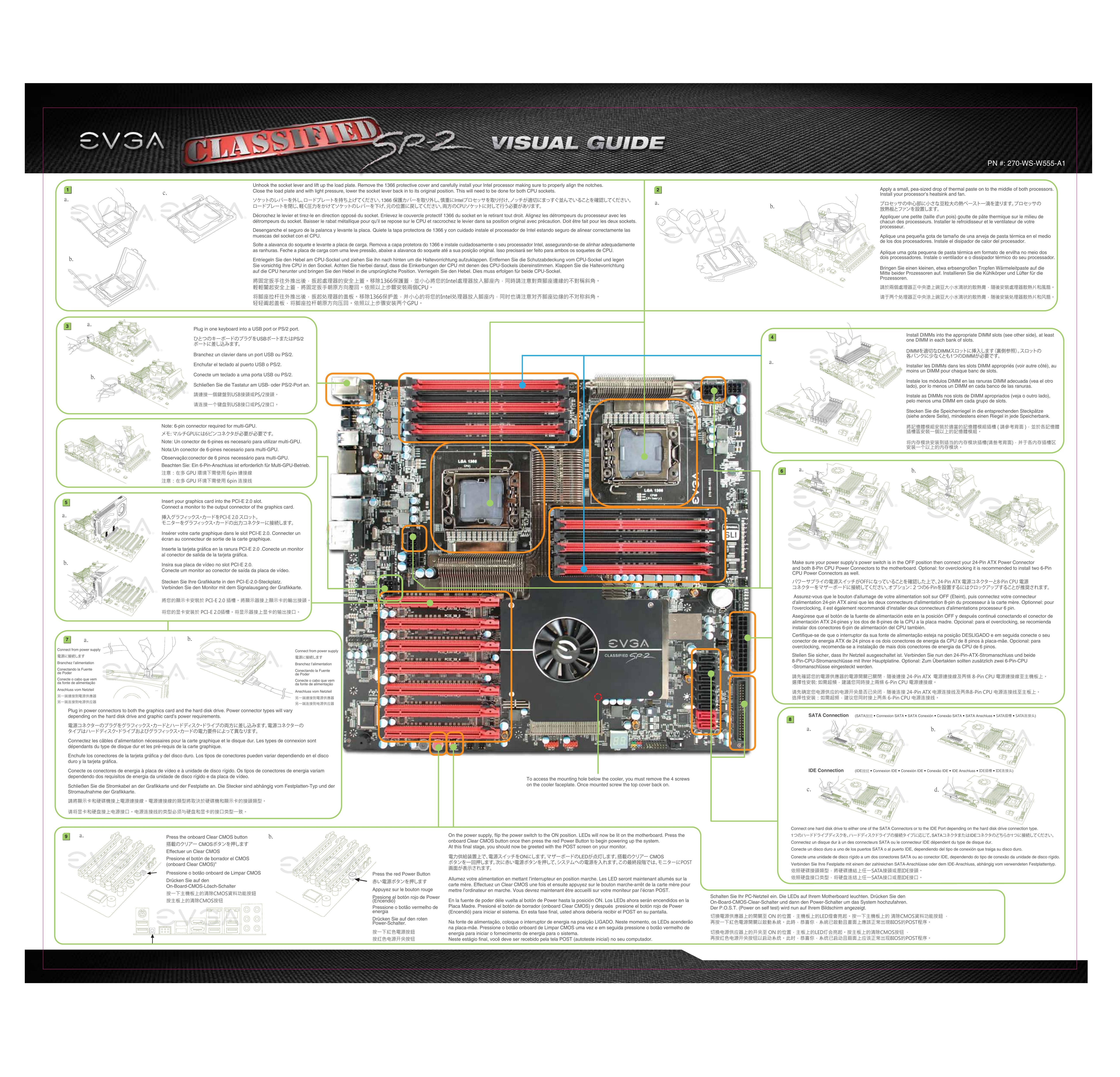 EVGA 270-WS-W555-A1 Computer Hardware User Manual