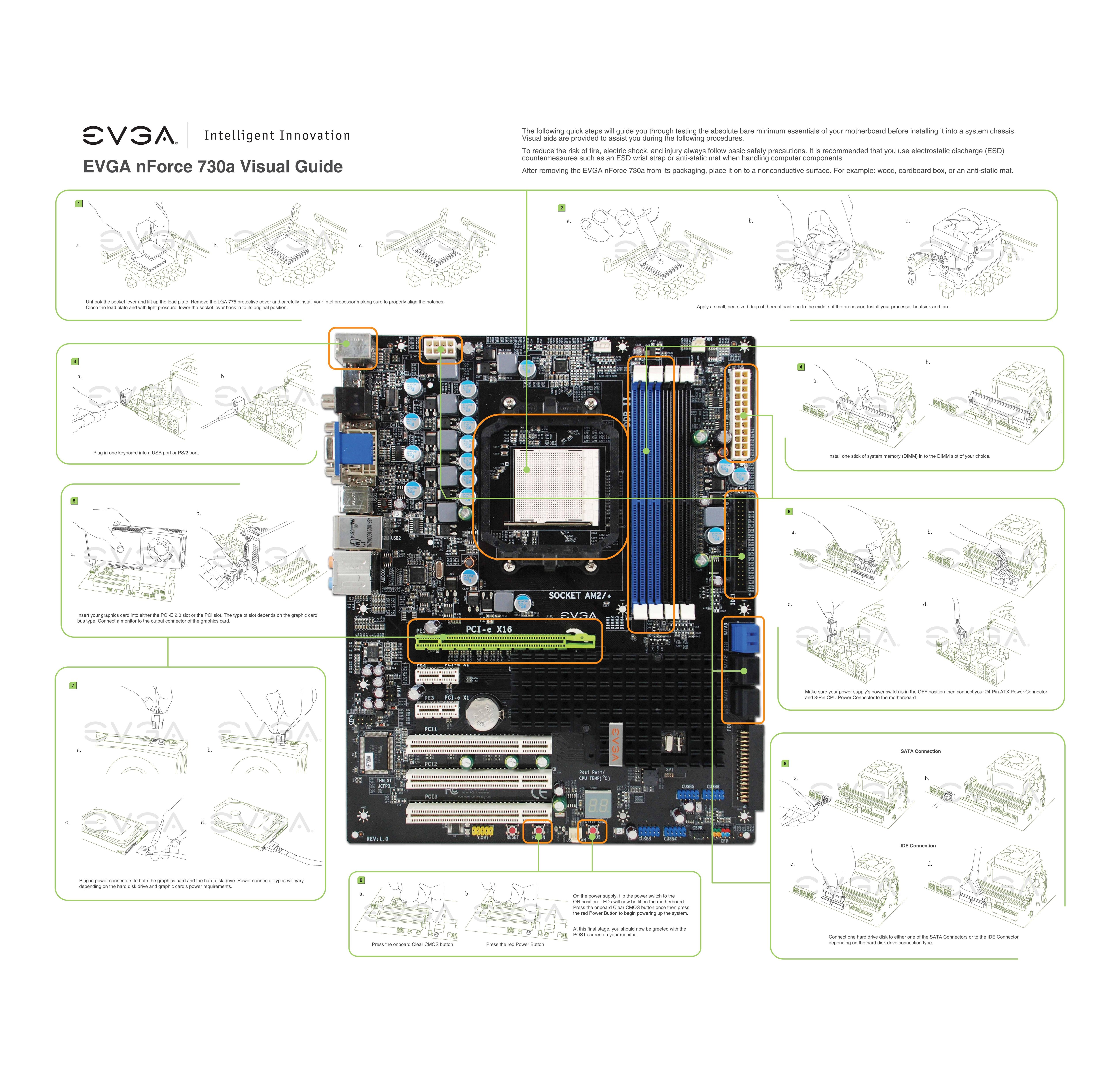 EVGA 730a Computer Hardware User Manual