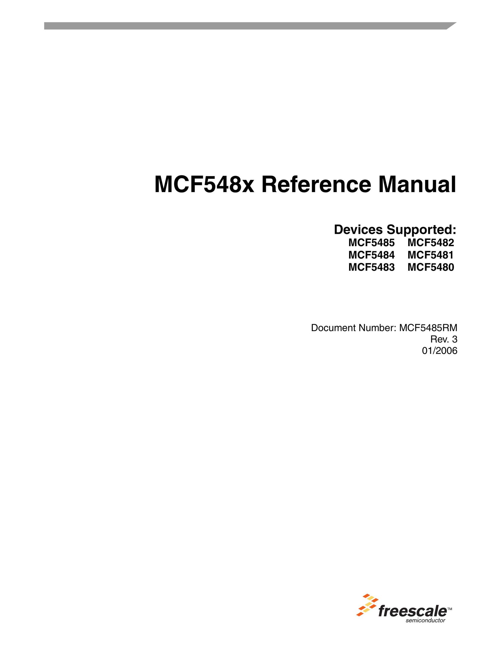 Freescale Semiconductor MCF5480 Computer Hardware User Manual