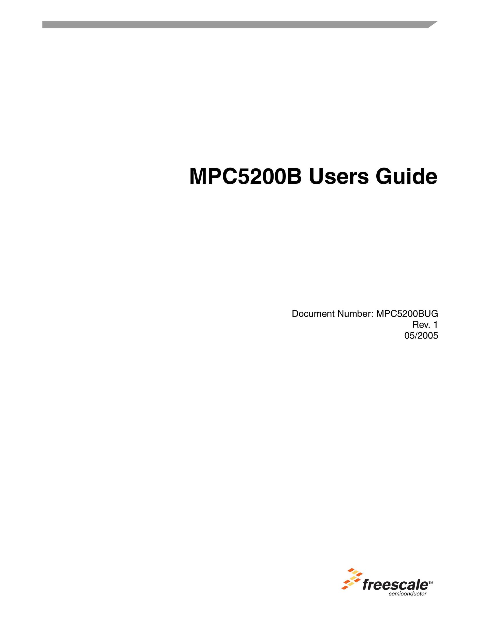 Freescale Semiconductor MPC5200B Computer Hardware User Manual