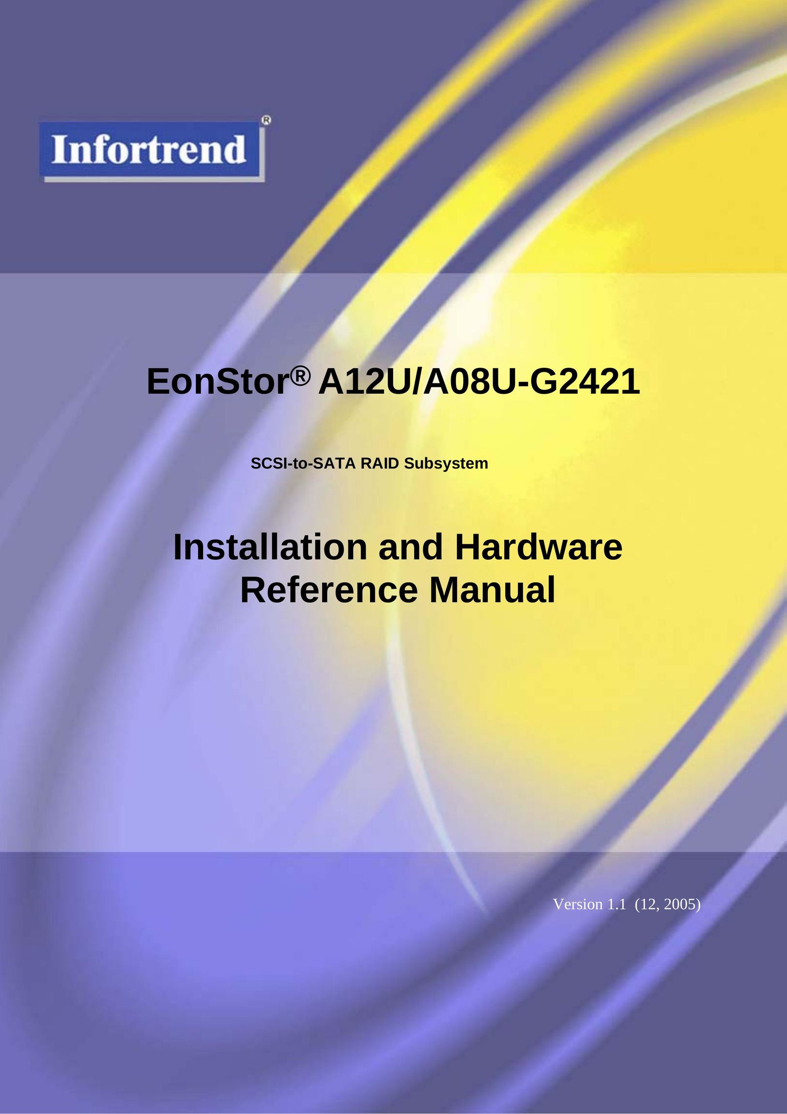 Infortrend A12U/A08U-G2421 Computer Hardware User Manual