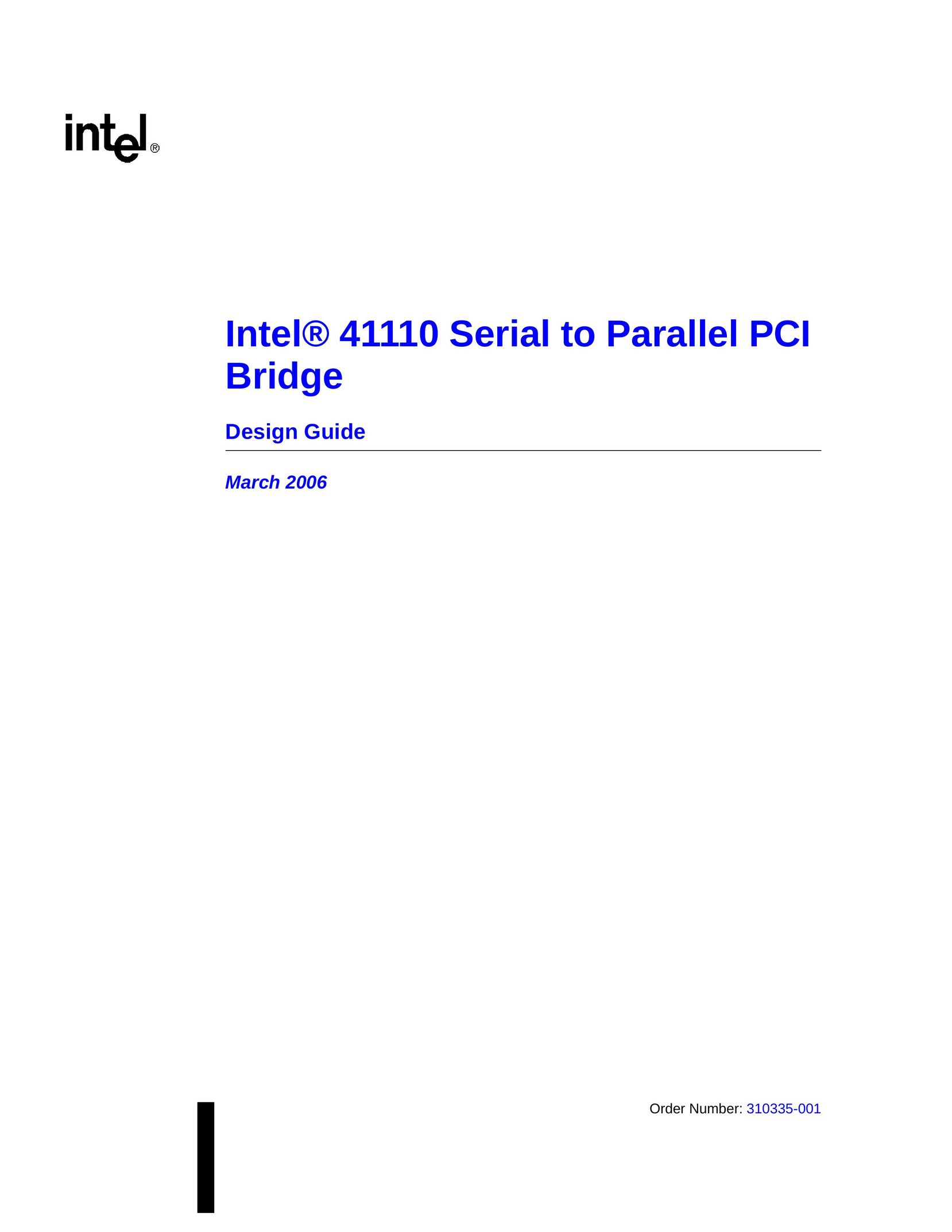 Intel 41110 Computer Hardware User Manual