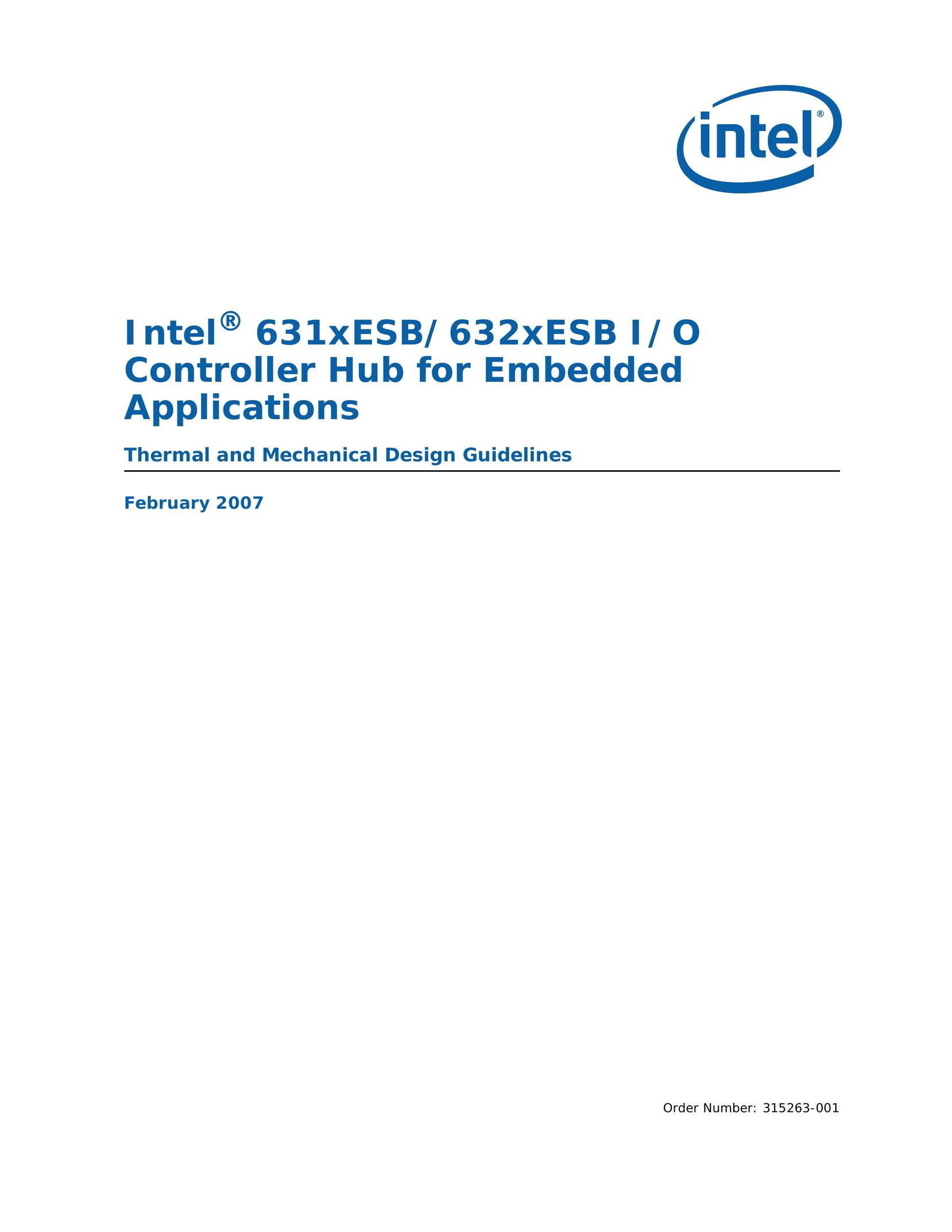Intel 631xESB Computer Hardware User Manual