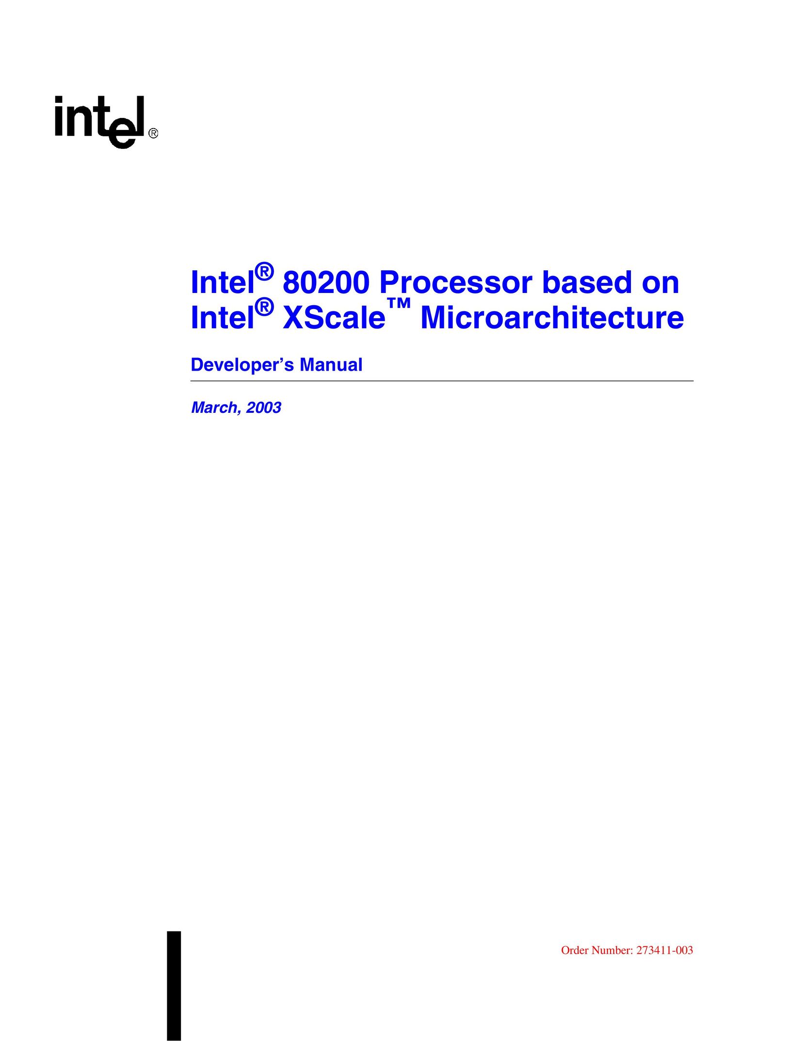 Intel 80200 Computer Hardware User Manual