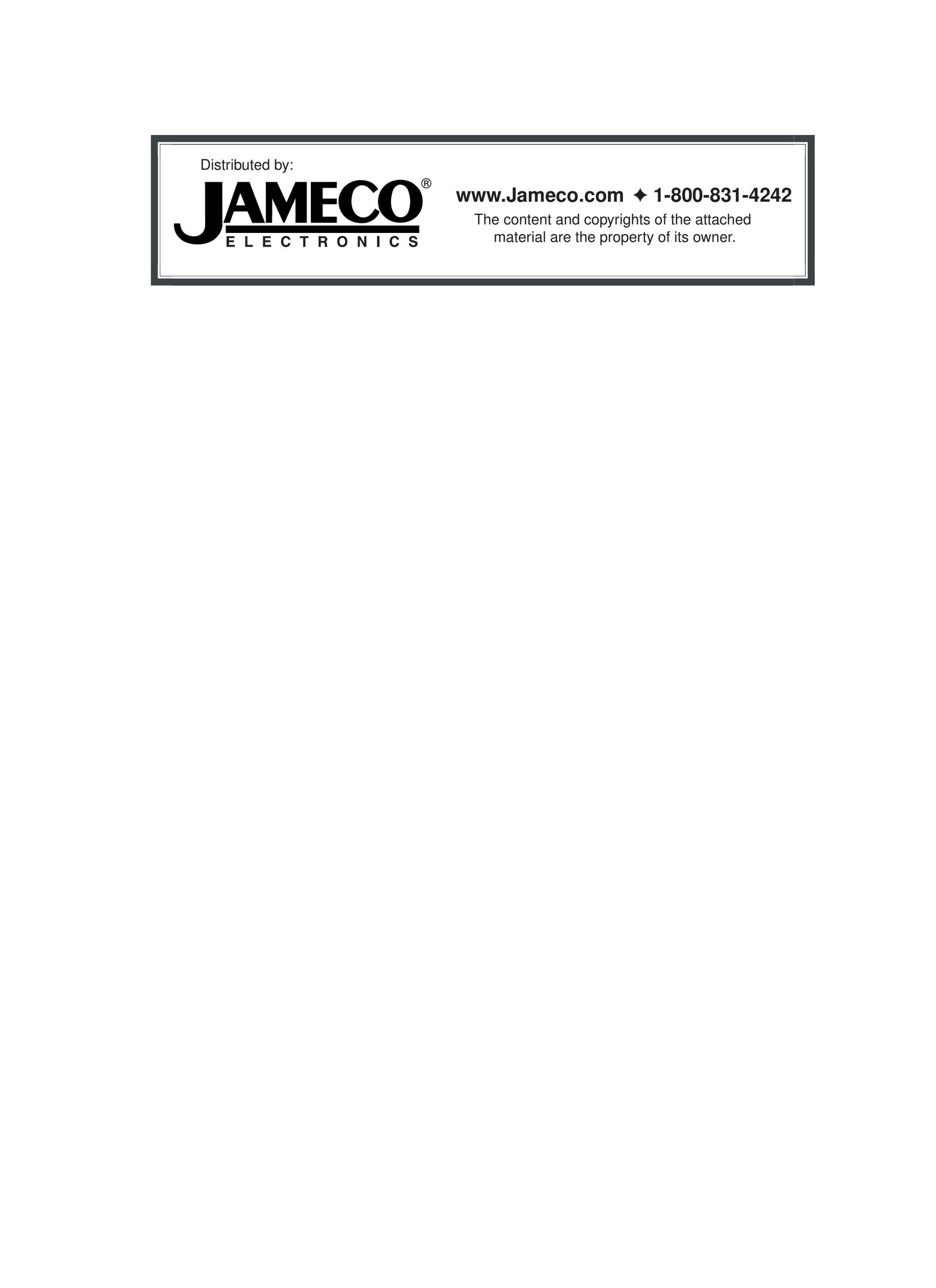Jameco Electronics Superpro Series Computer Hardware User Manual