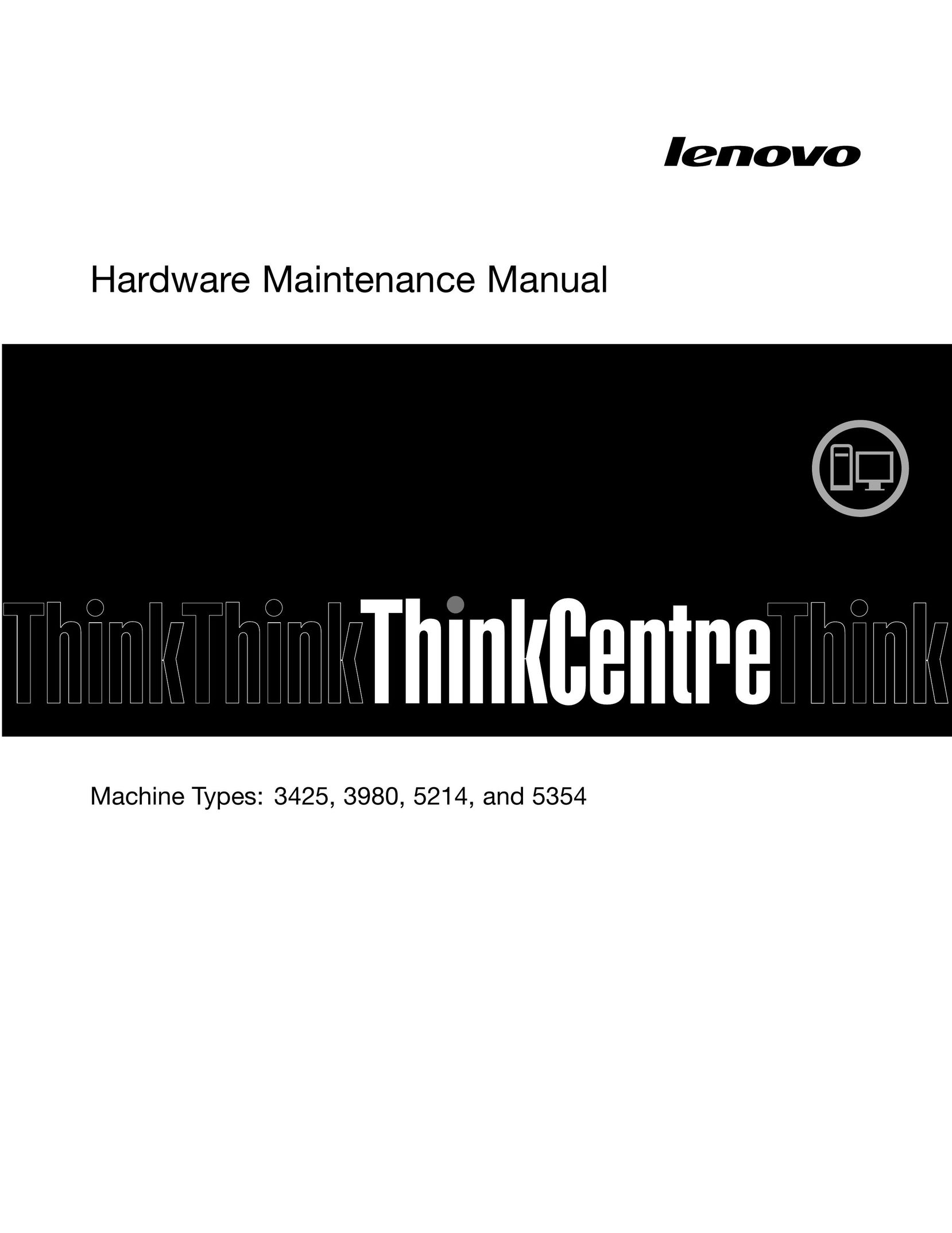 Lenovo 3980 Computer Hardware User Manual