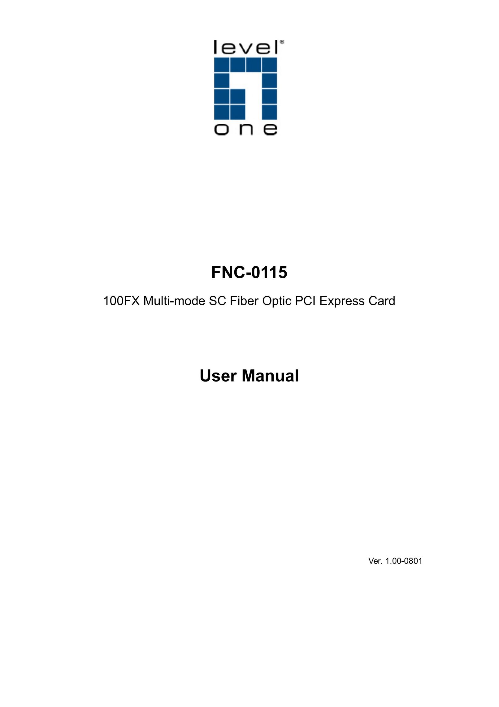 LevelOne FNC-0115 Computer Hardware User Manual