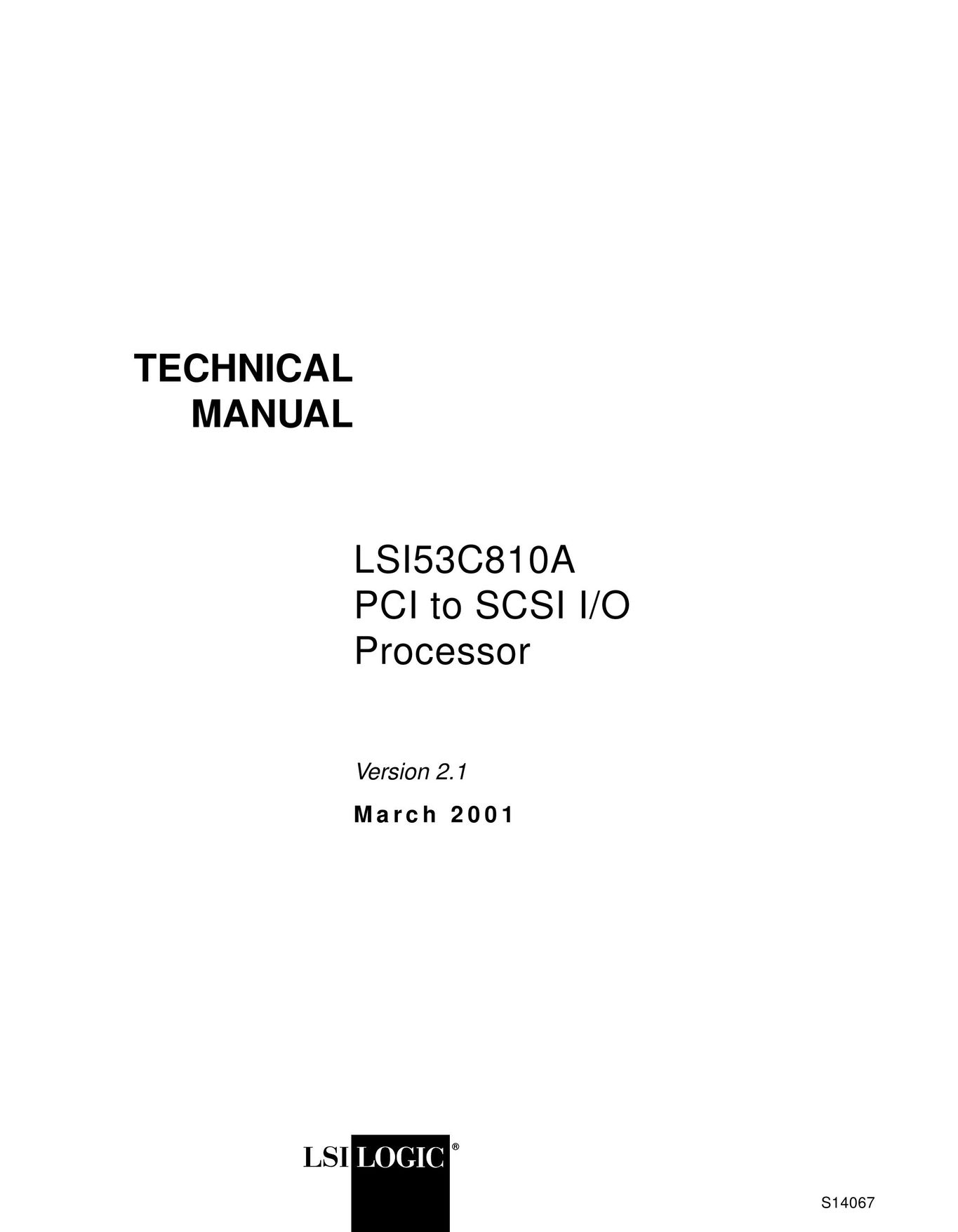 LSI 53C810A Computer Hardware User Manual