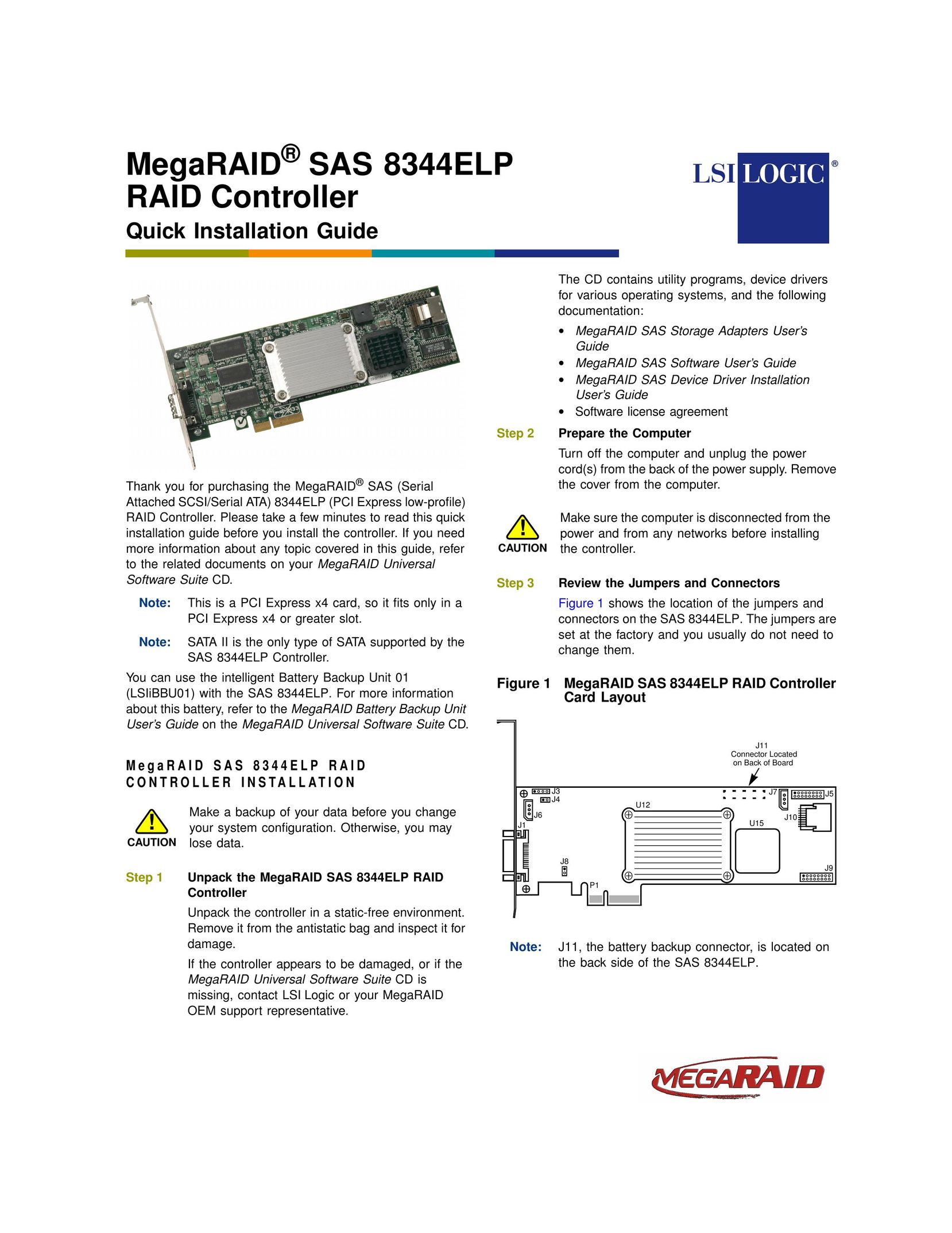 LSI 8344ELP Computer Hardware User Manual