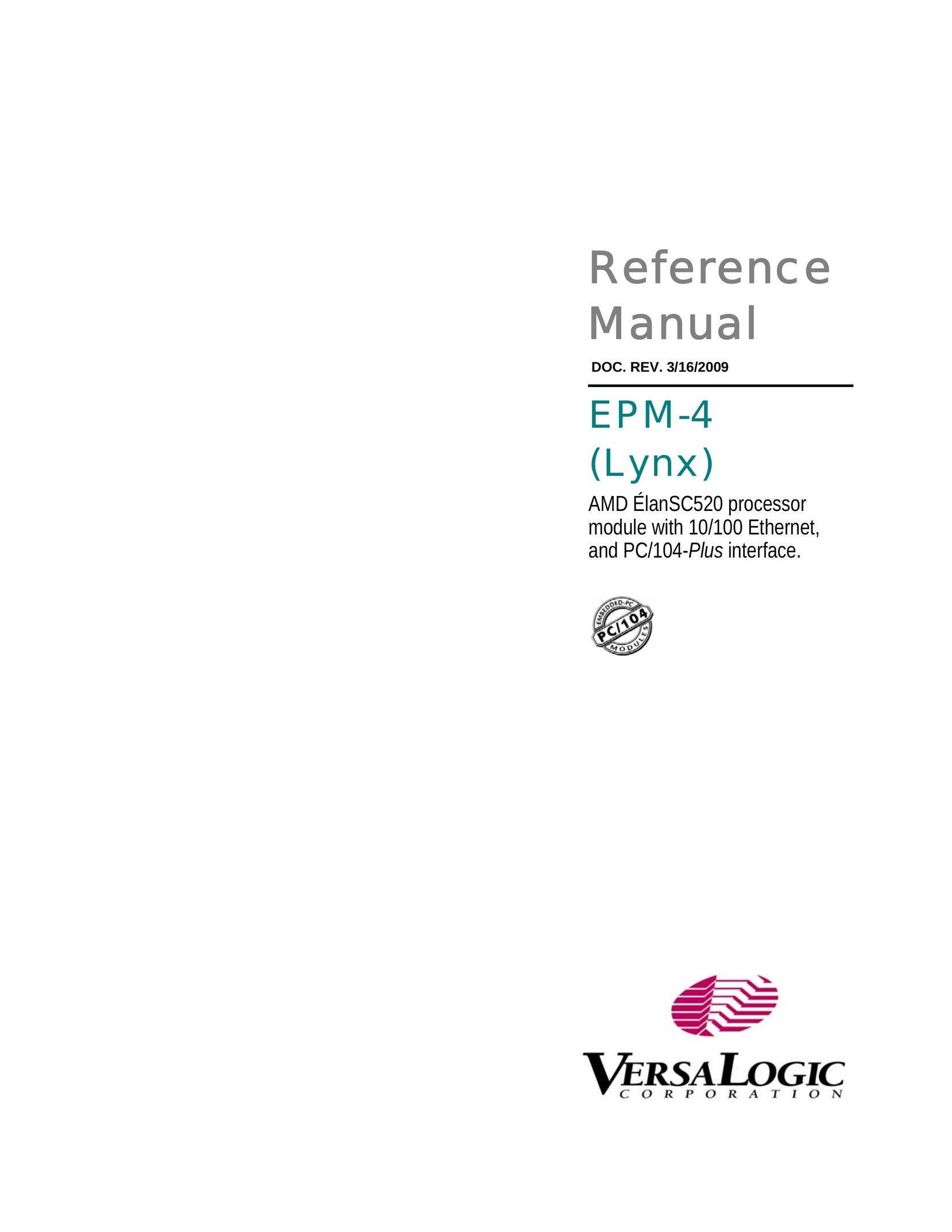 Lynx EPM-4 Computer Hardware User Manual