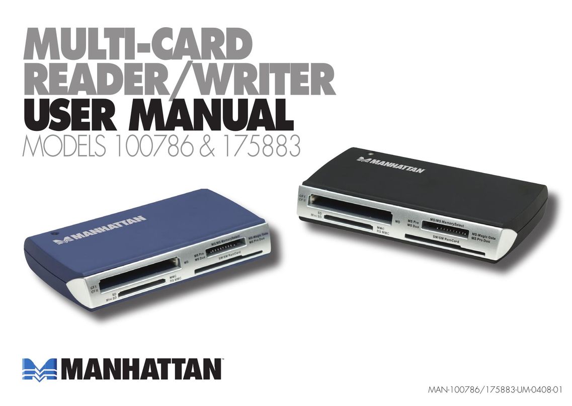Manhattan Computer Products 100786 Computer Hardware User Manual