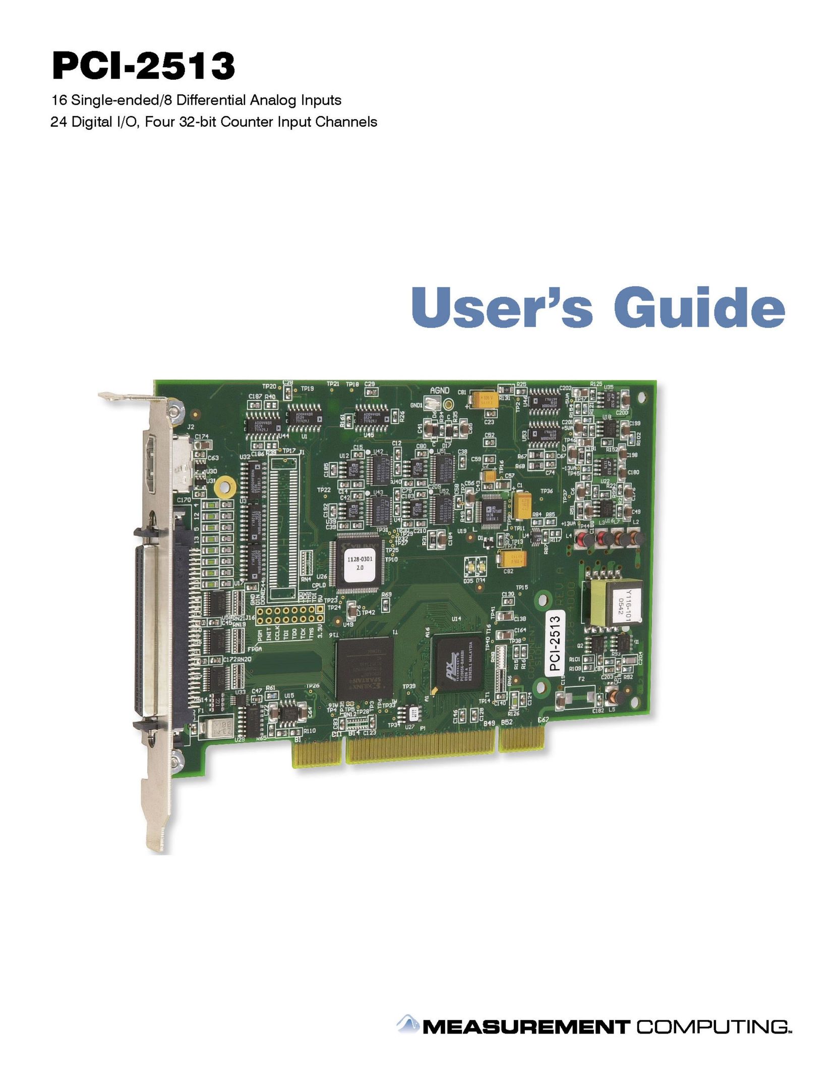 Measurement Specialties PCI-2513 Computer Hardware User Manual