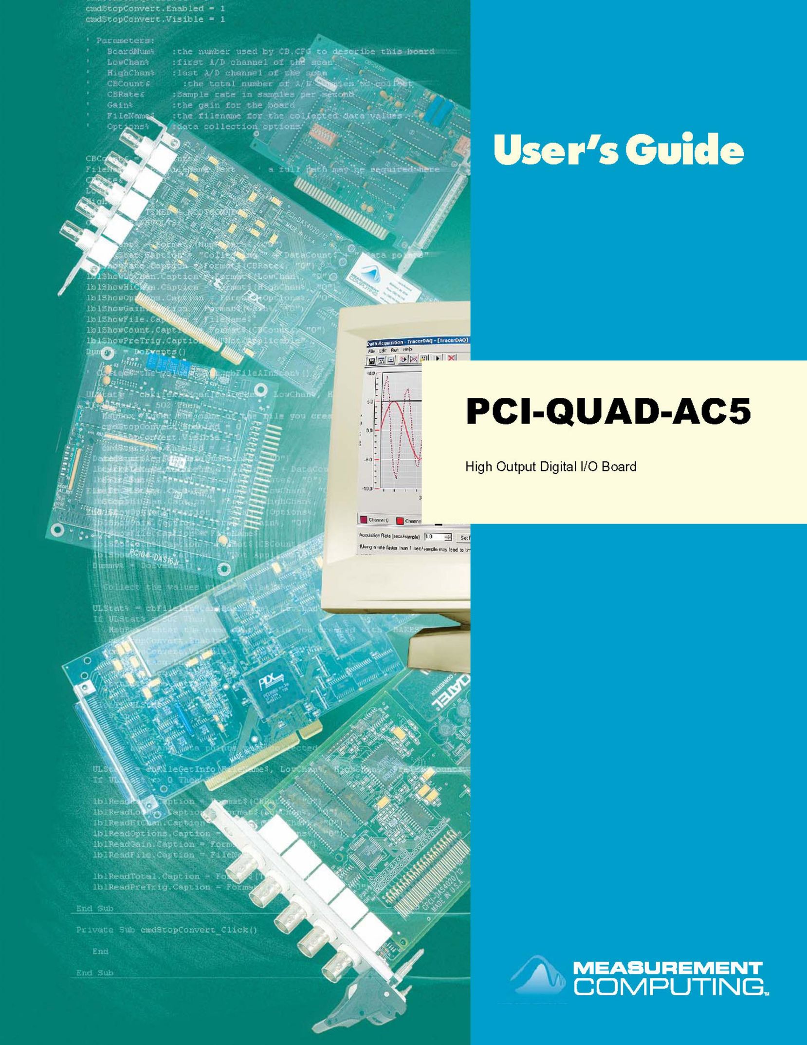 Measurement Specialties PCI-QUAD-AC5 Computer Hardware User Manual