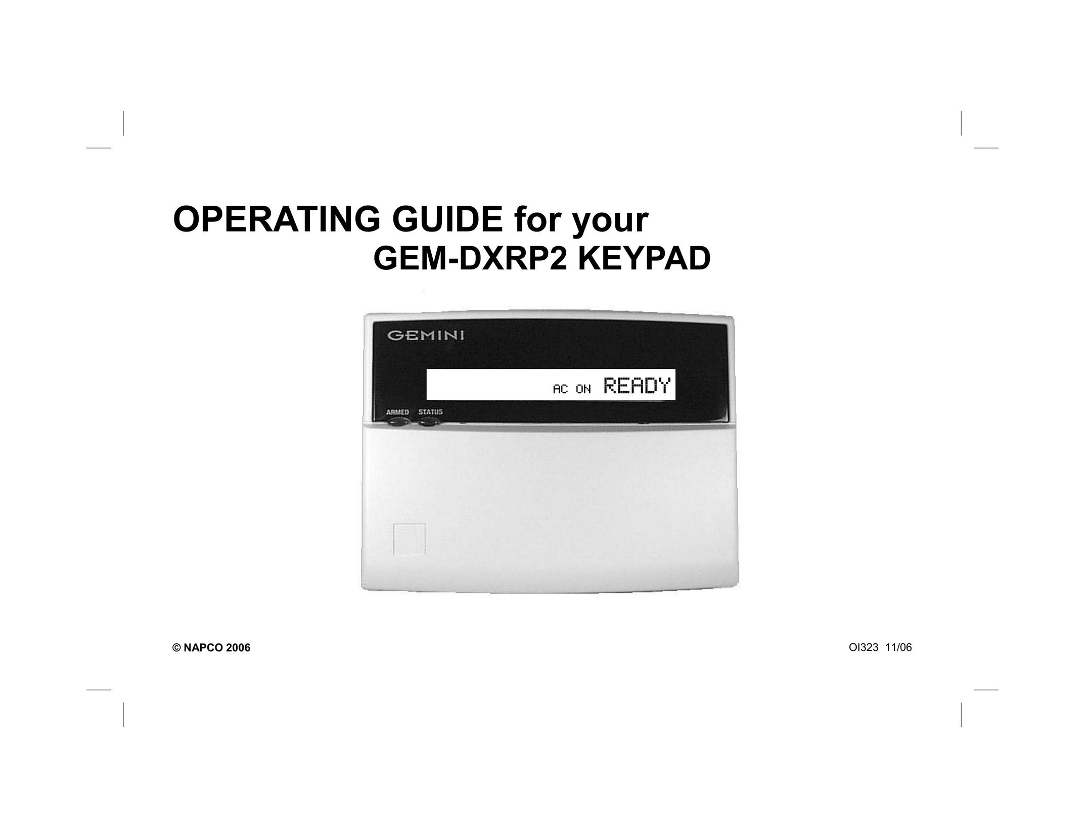 Napco Security Technologies GEM-DXRP2 Computer Hardware User Manual