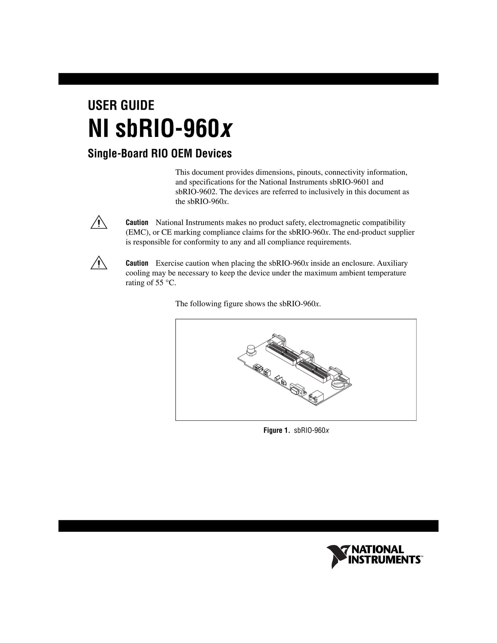 National Instruments NI sbRIO-960x Computer Hardware User Manual