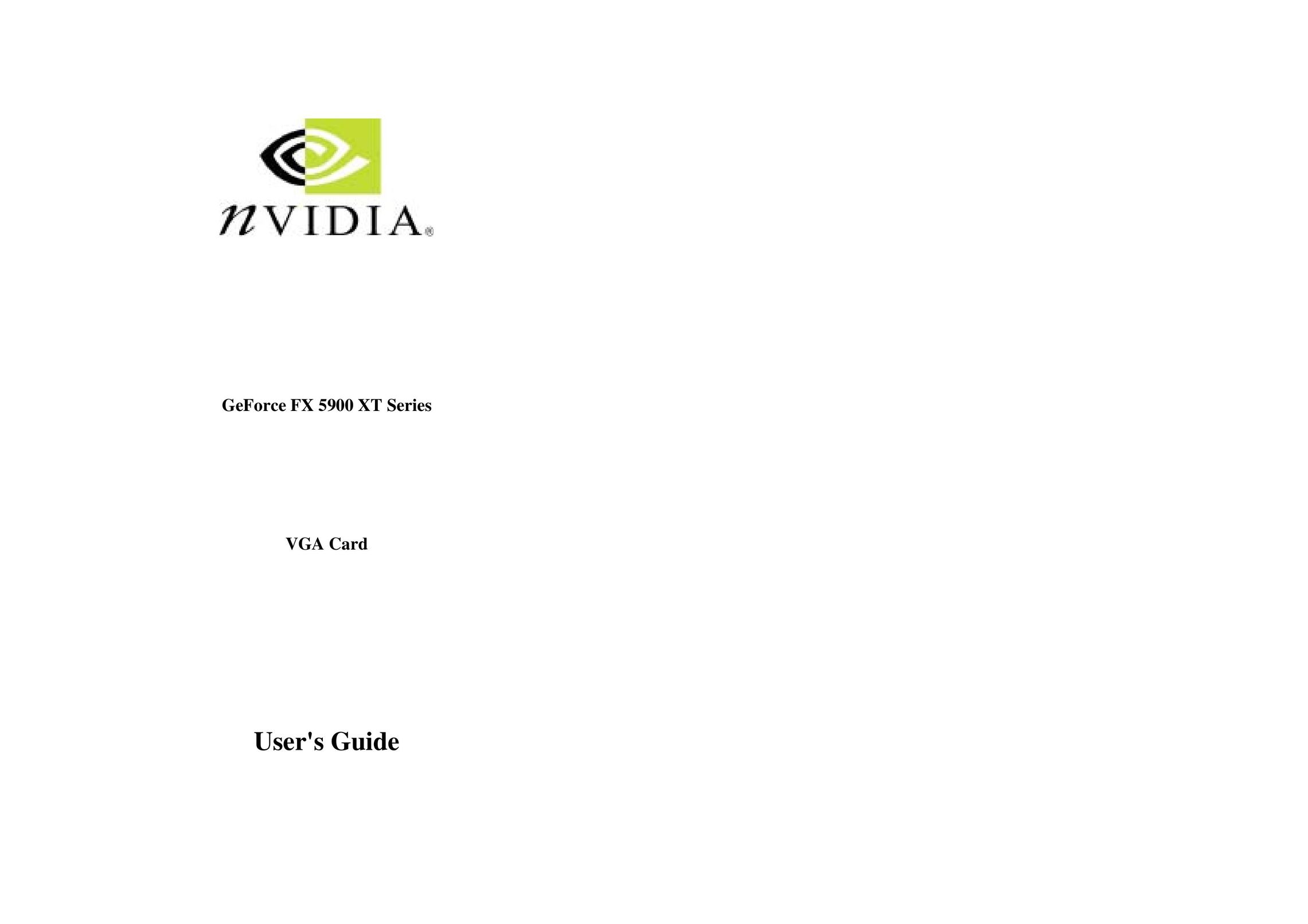Nvidia FX 5900 XT Computer Hardware User Manual