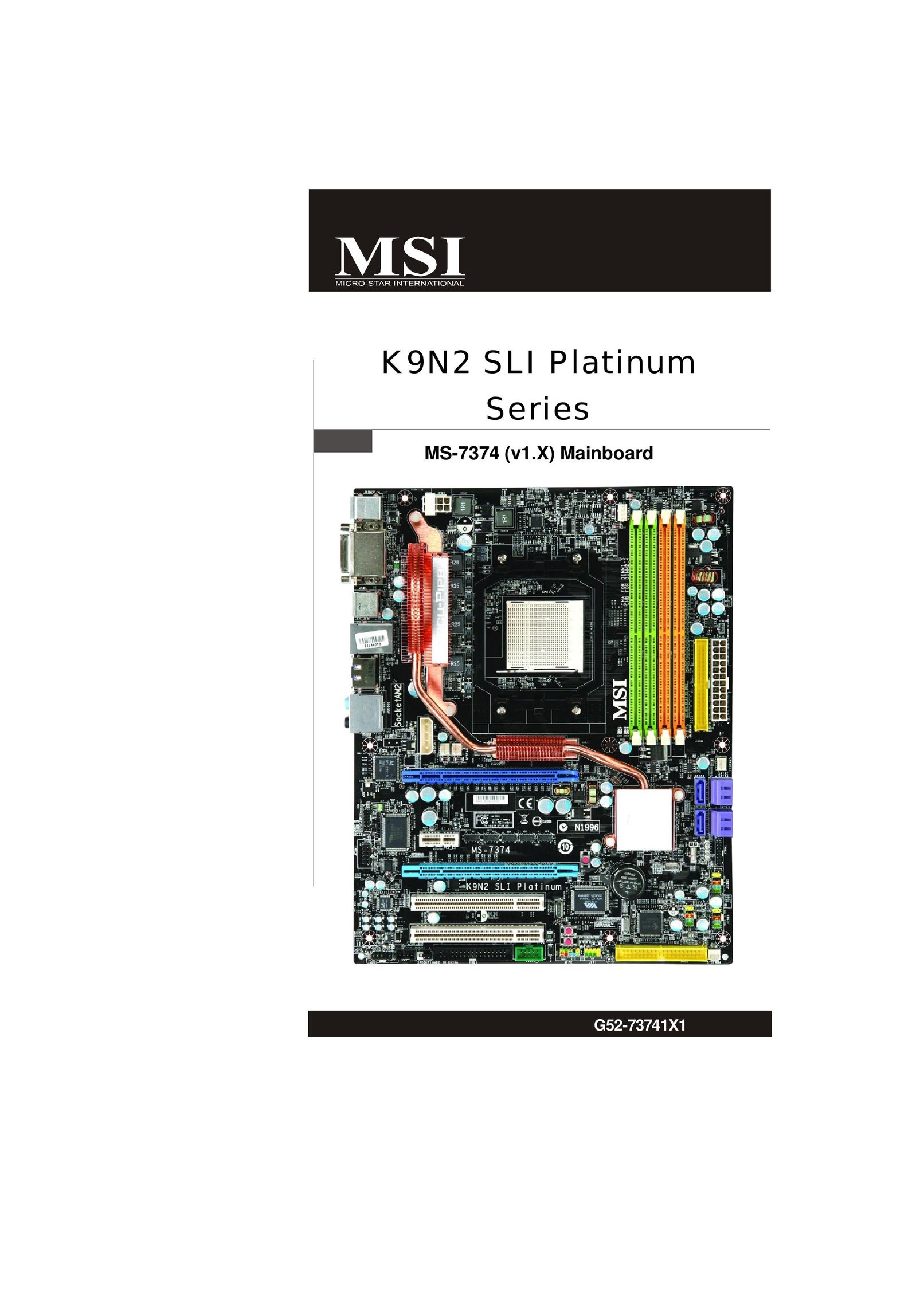 Nvidia MS-7374 Computer Hardware User Manual