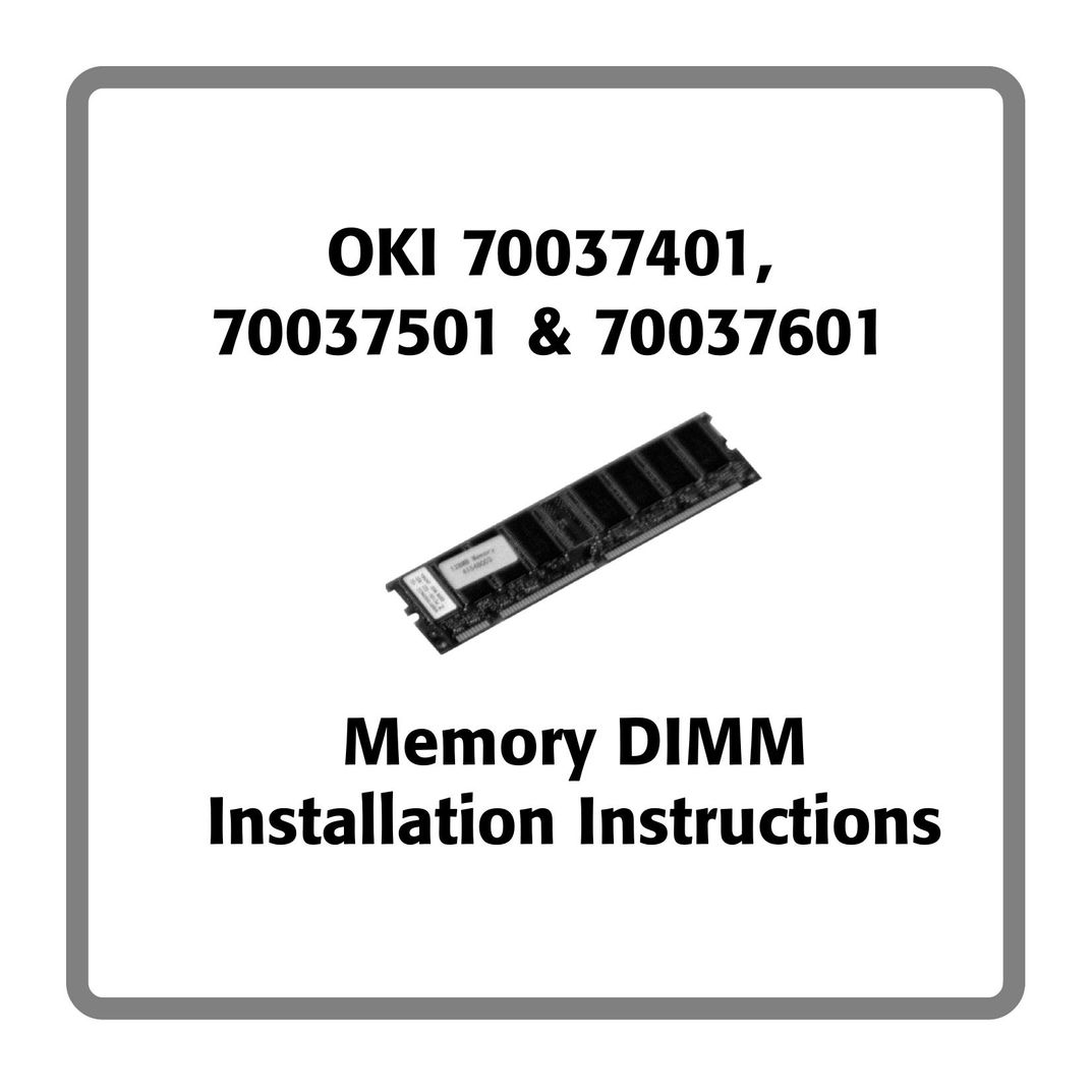 Oki 70037401 Computer Hardware User Manual