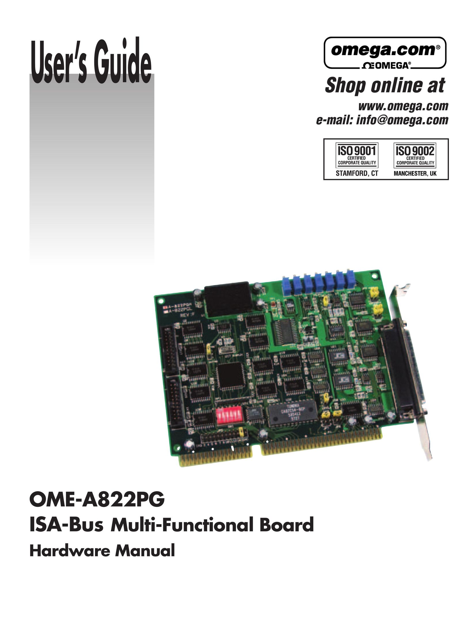 Omega OME-A822PG Computer Hardware User Manual
