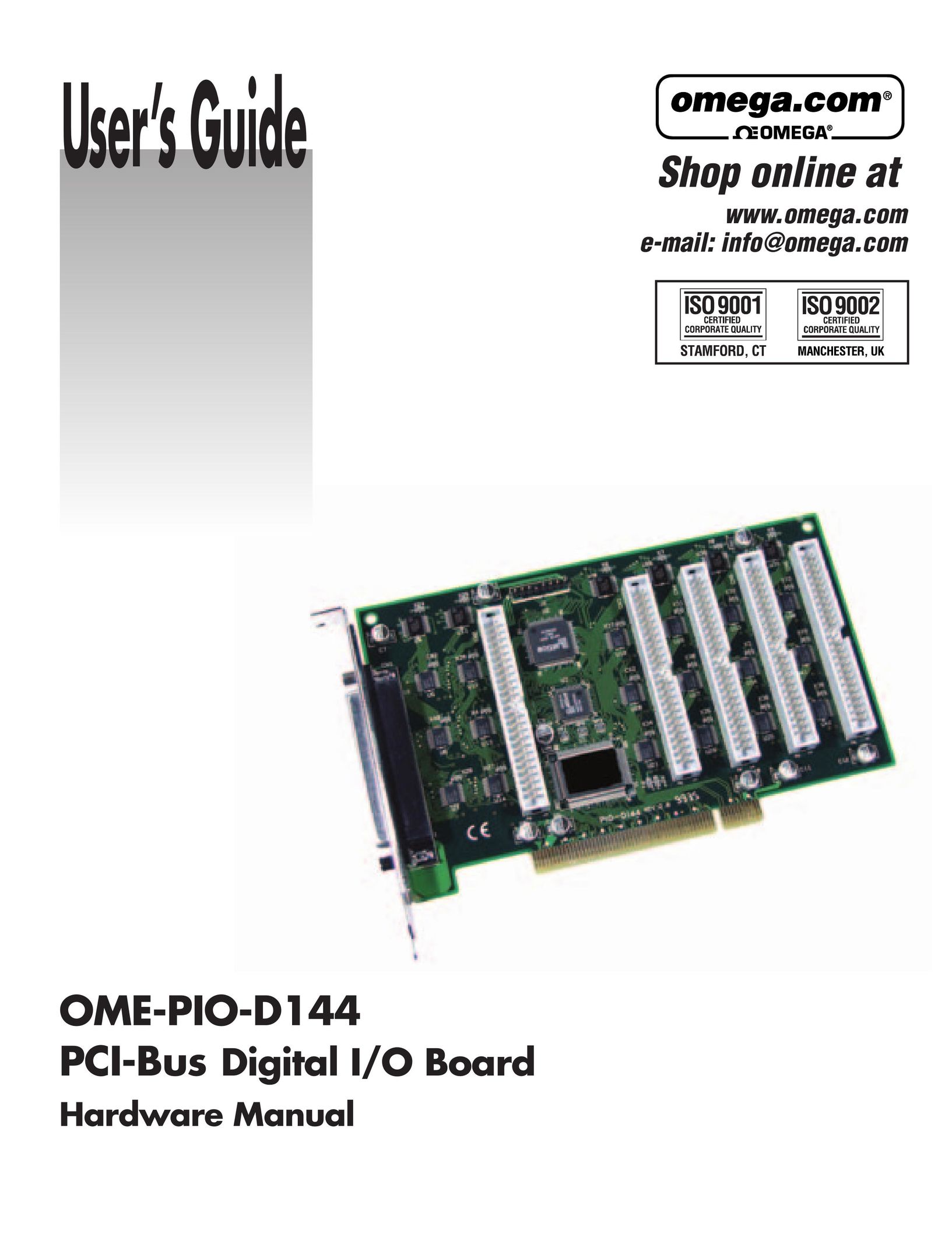 Omega OME-PIO-D144 Computer Hardware User Manual