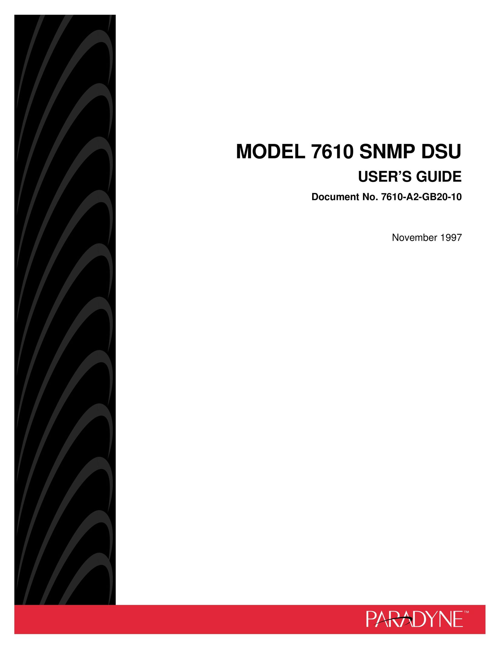Paradyne SNMP DSU Computer Hardware User Manual