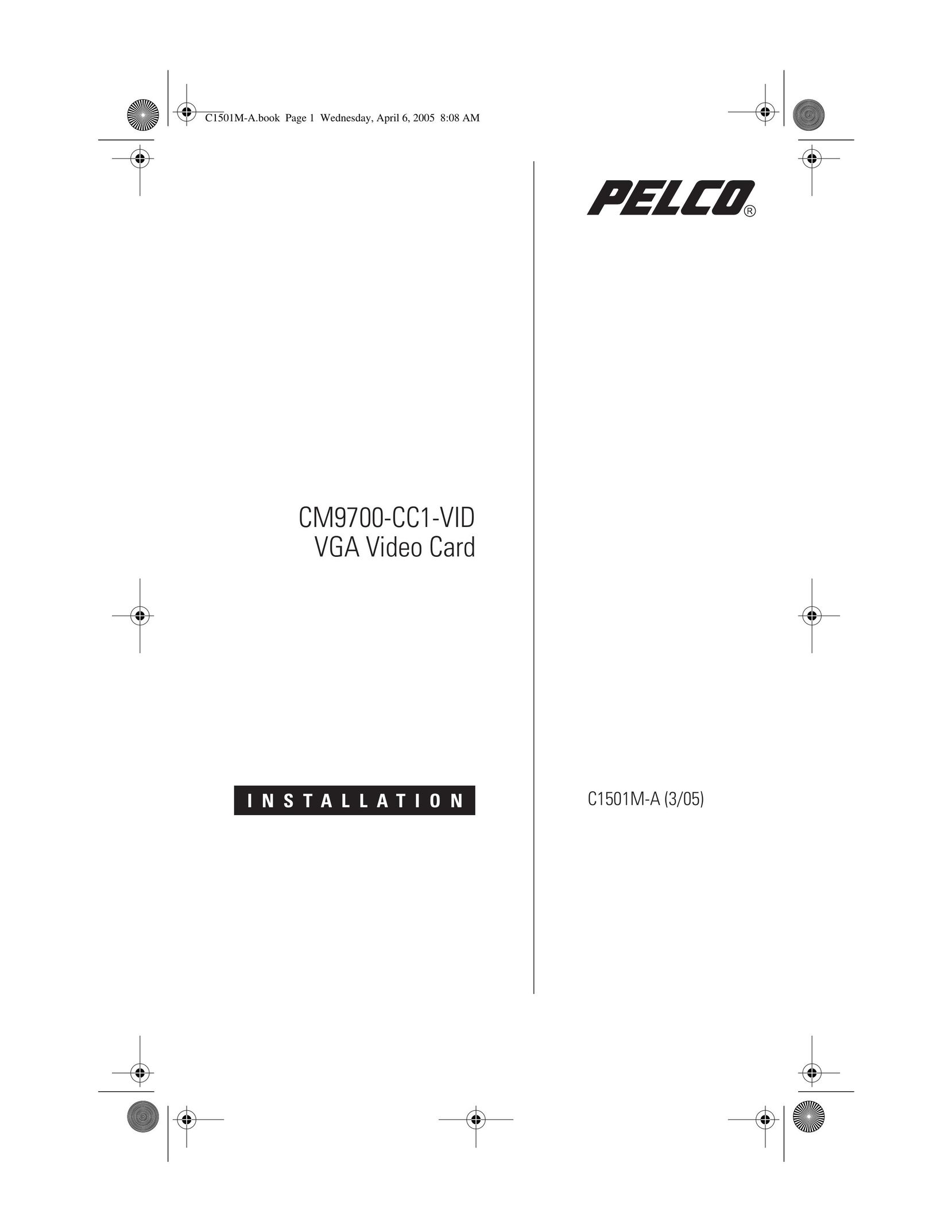 Pelco C1501M-A Computer Hardware User Manual