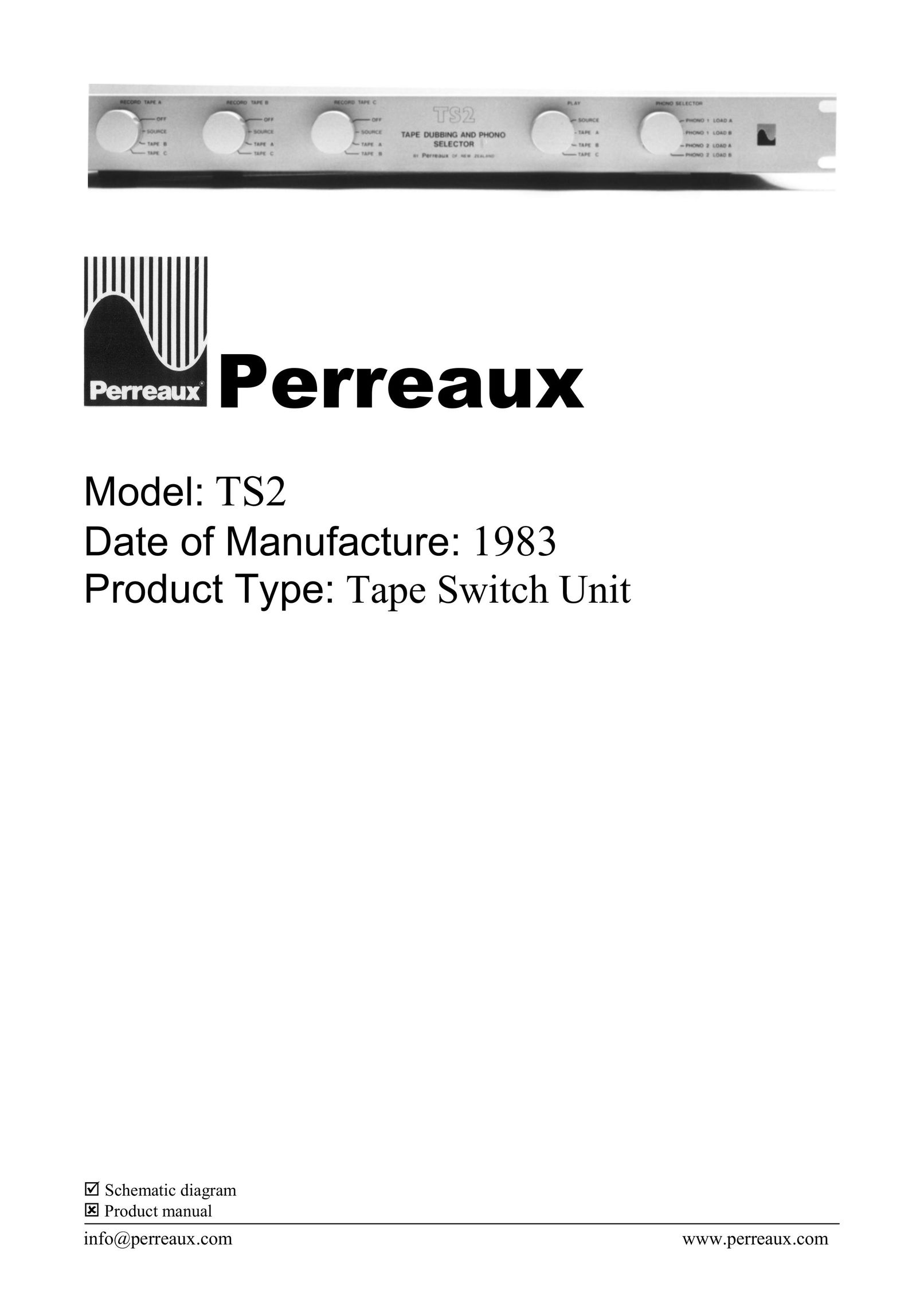 Perreaux TS2 Computer Hardware User Manual