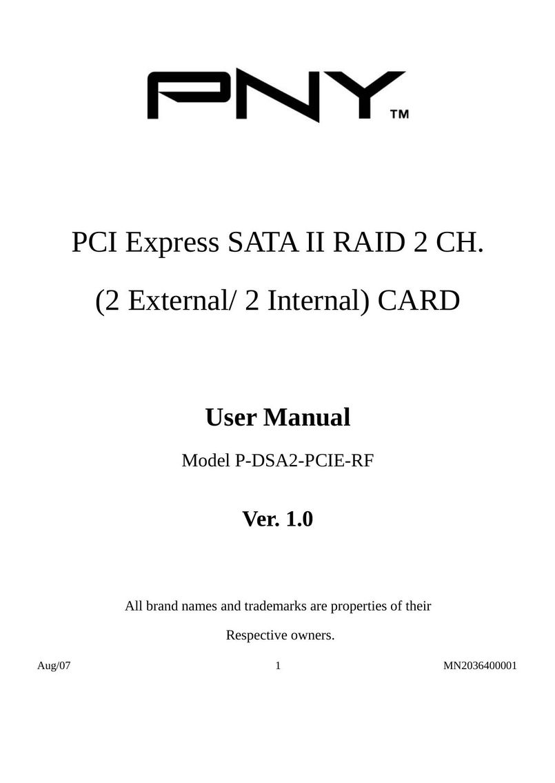 PNY P-DSA2-PCIE-RF Computer Hardware User Manual