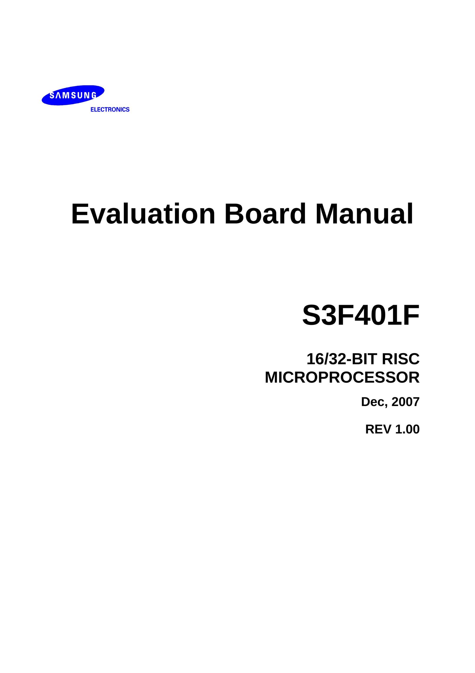 Samsung S3F401F Computer Hardware User Manual