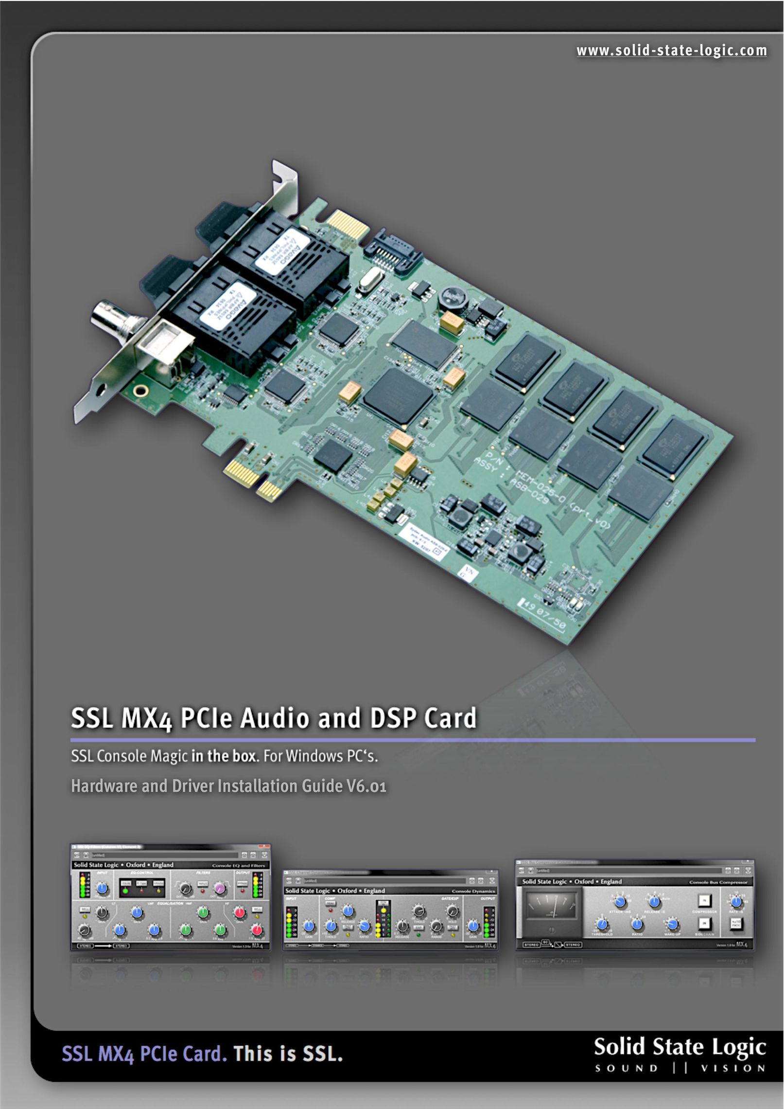 Solid State Logic MX4 Computer Hardware User Manual