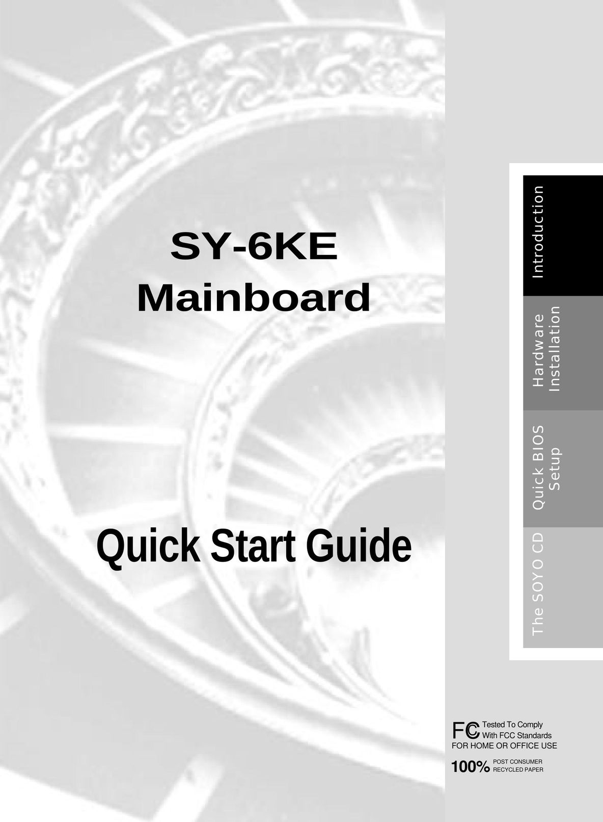 SOYO SY-6KE Computer Hardware User Manual