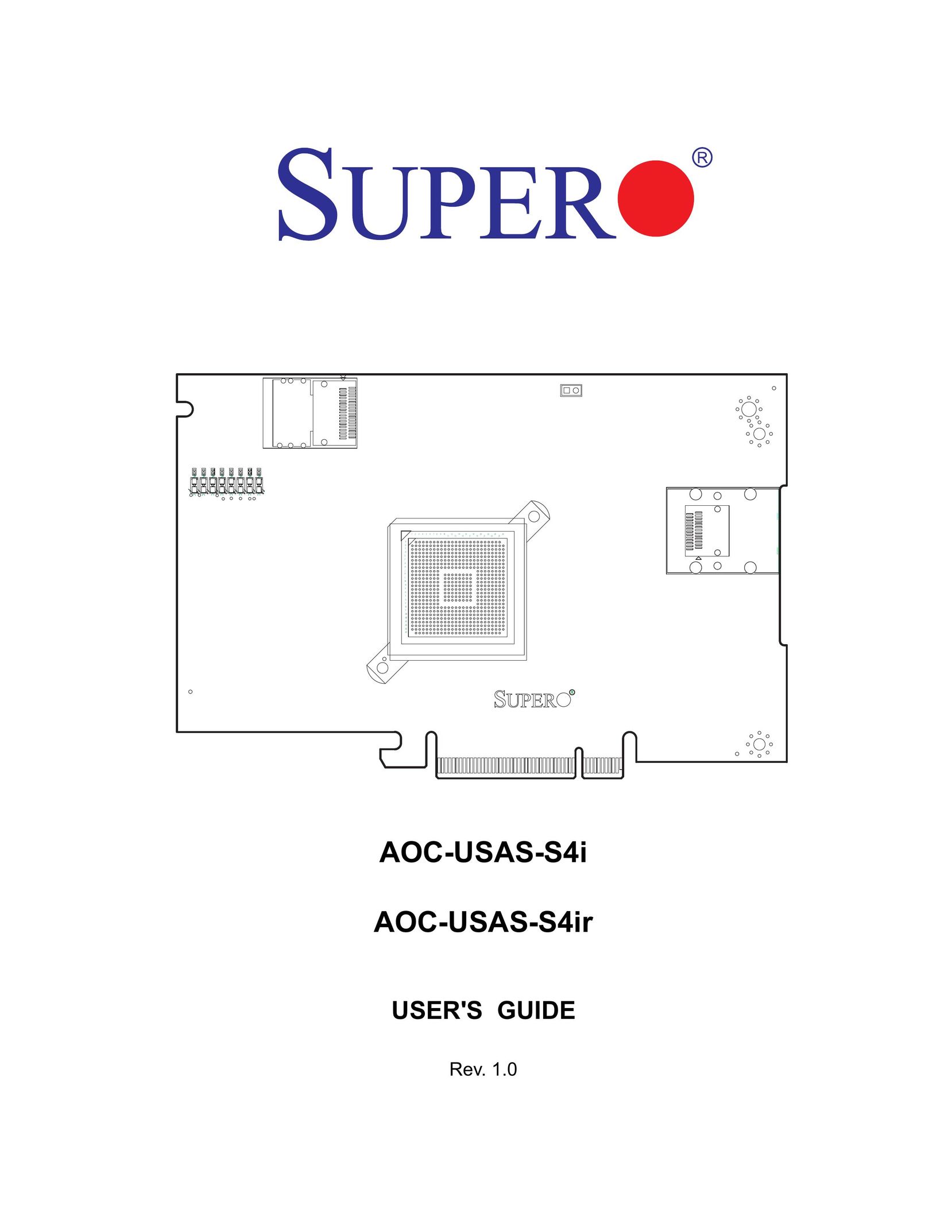 SUPER MICRO Computer AOC-USAS-S4I Computer Hardware User Manual