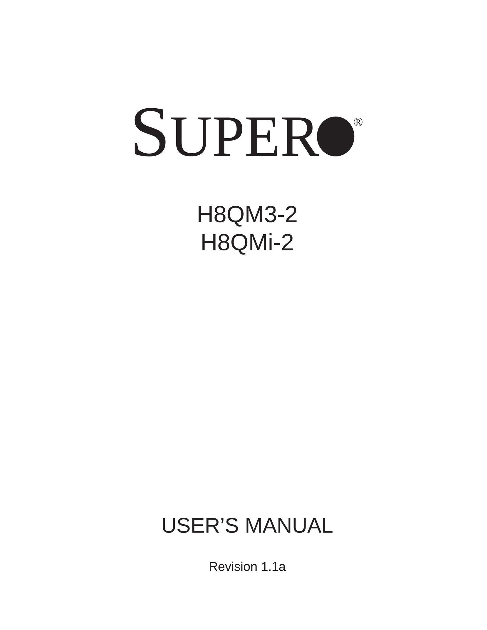 SUPER MICRO Computer H8QM3-2 Computer Hardware User Manual