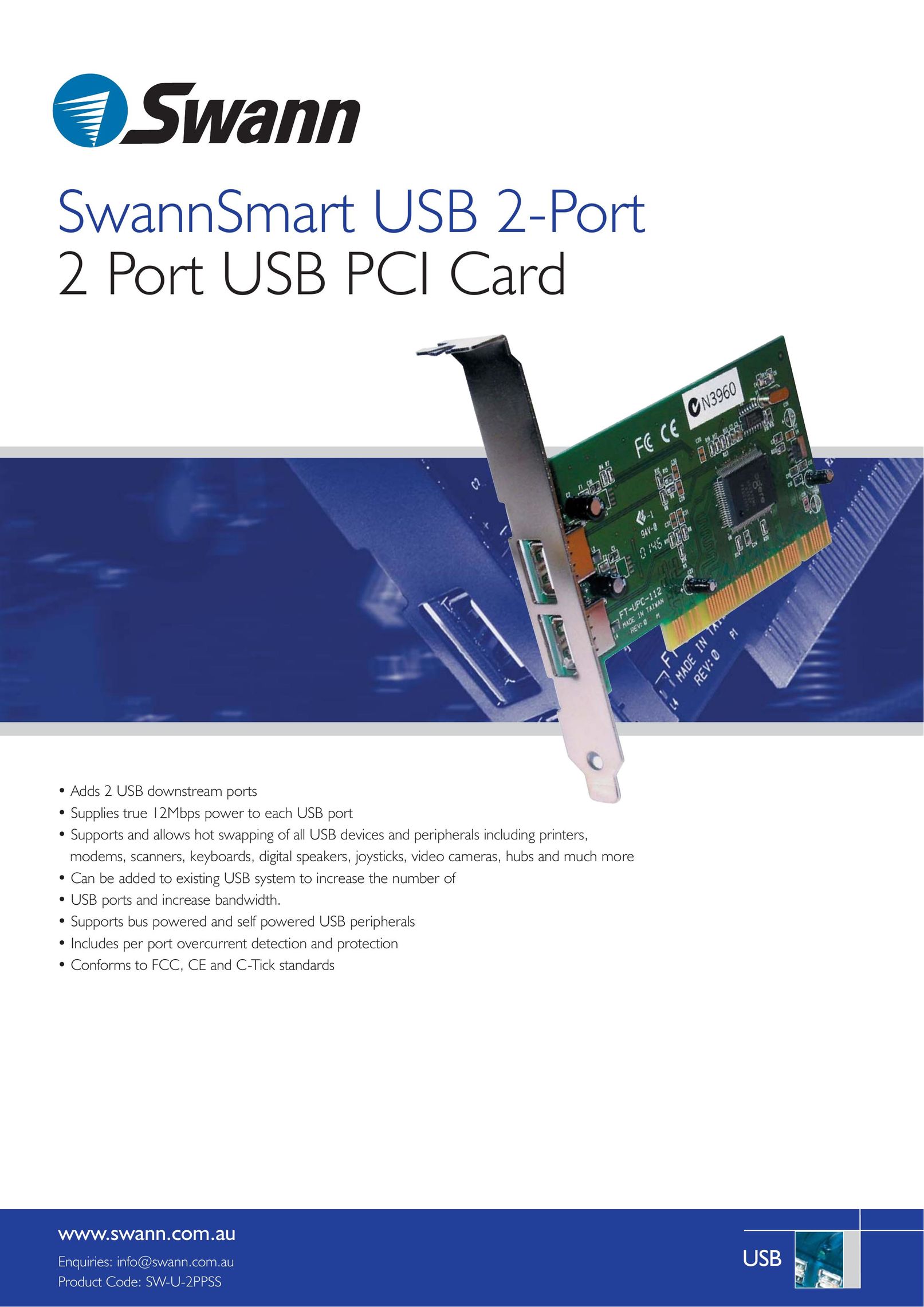 Swann SW-U-2PPSS Computer Hardware User Manual