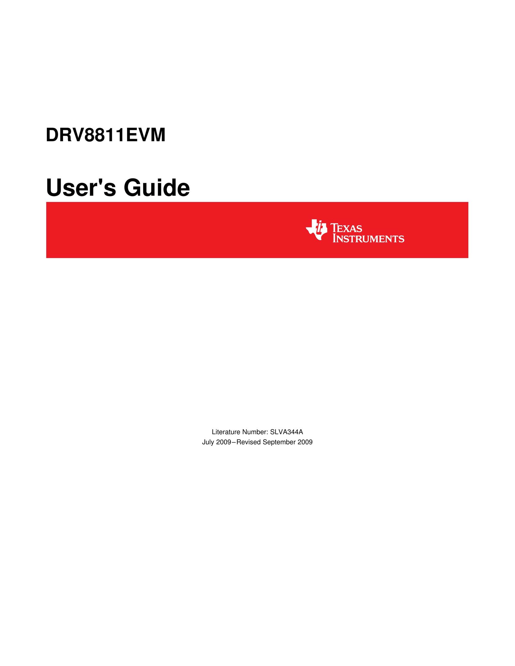 Texas Instruments DRV8811EVM Computer Hardware User Manual