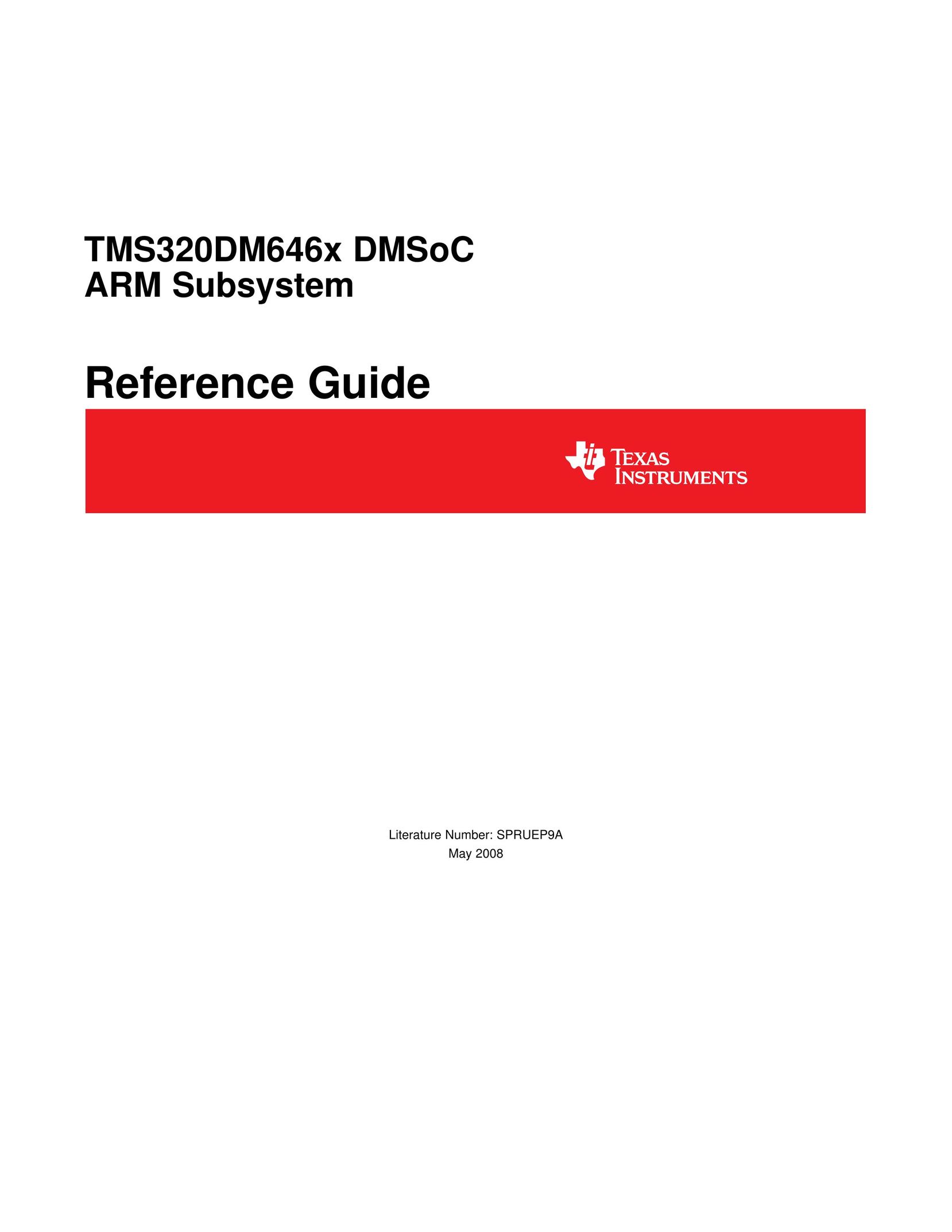 Texas Instruments TMS320DM646x Computer Hardware User Manual