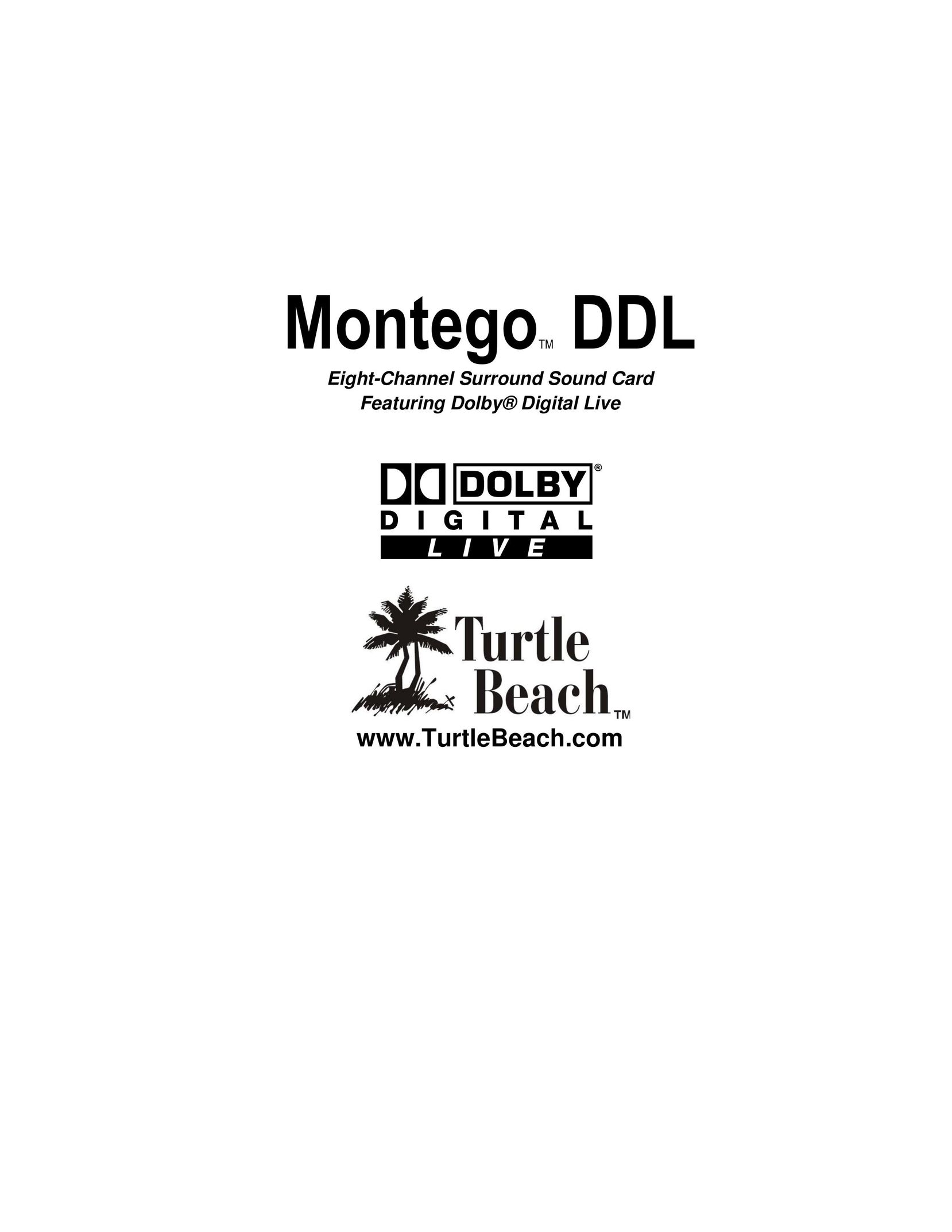Turtle Beach TB400-3300-01 Computer Hardware User Manual