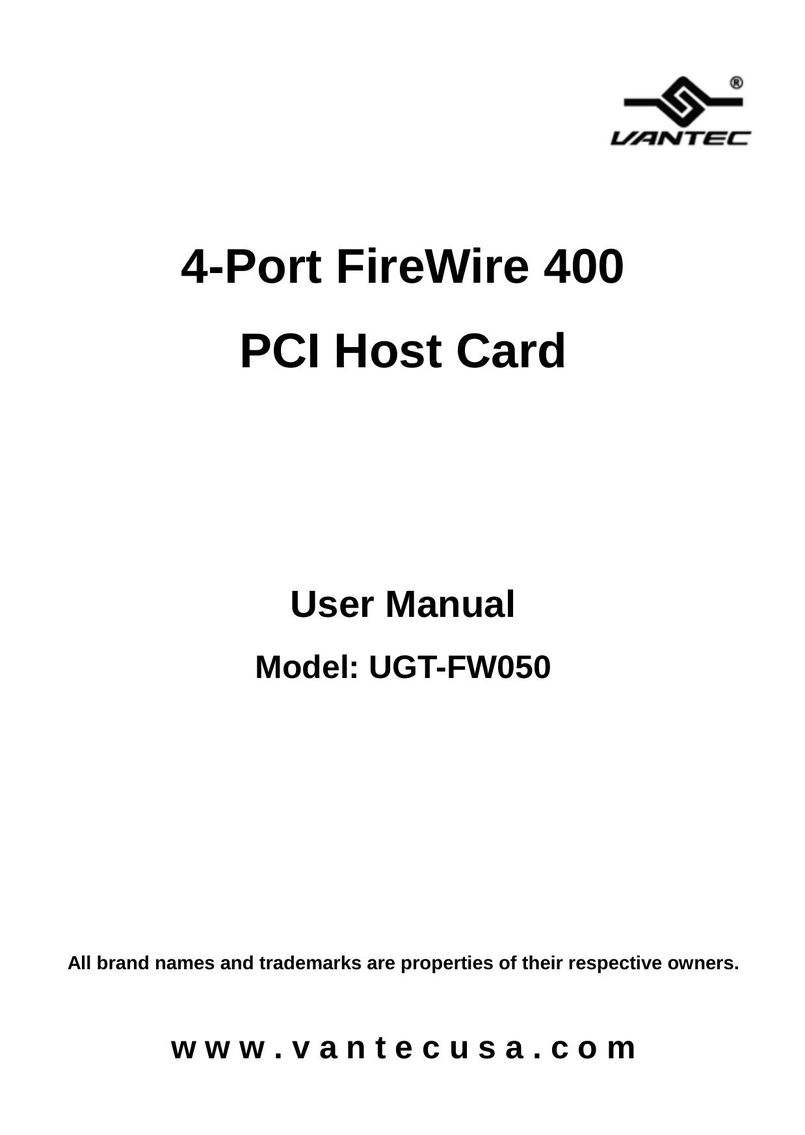 Vantec UGT-FW050 Computer Hardware User Manual