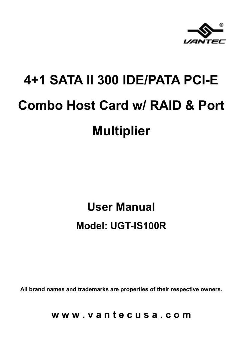 Vantec UGT-IS100R Computer Hardware User Manual