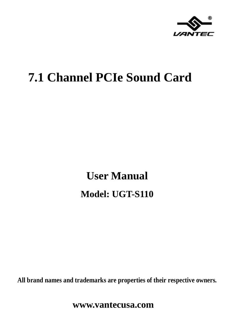 Vantec UGTS110 Computer Hardware User Manual