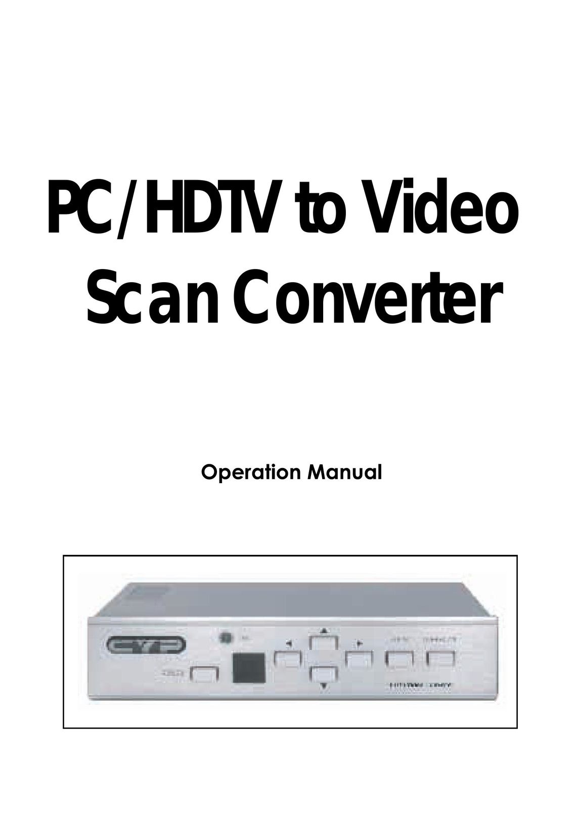Video Products VGACMP-TV Computer Hardware User Manual