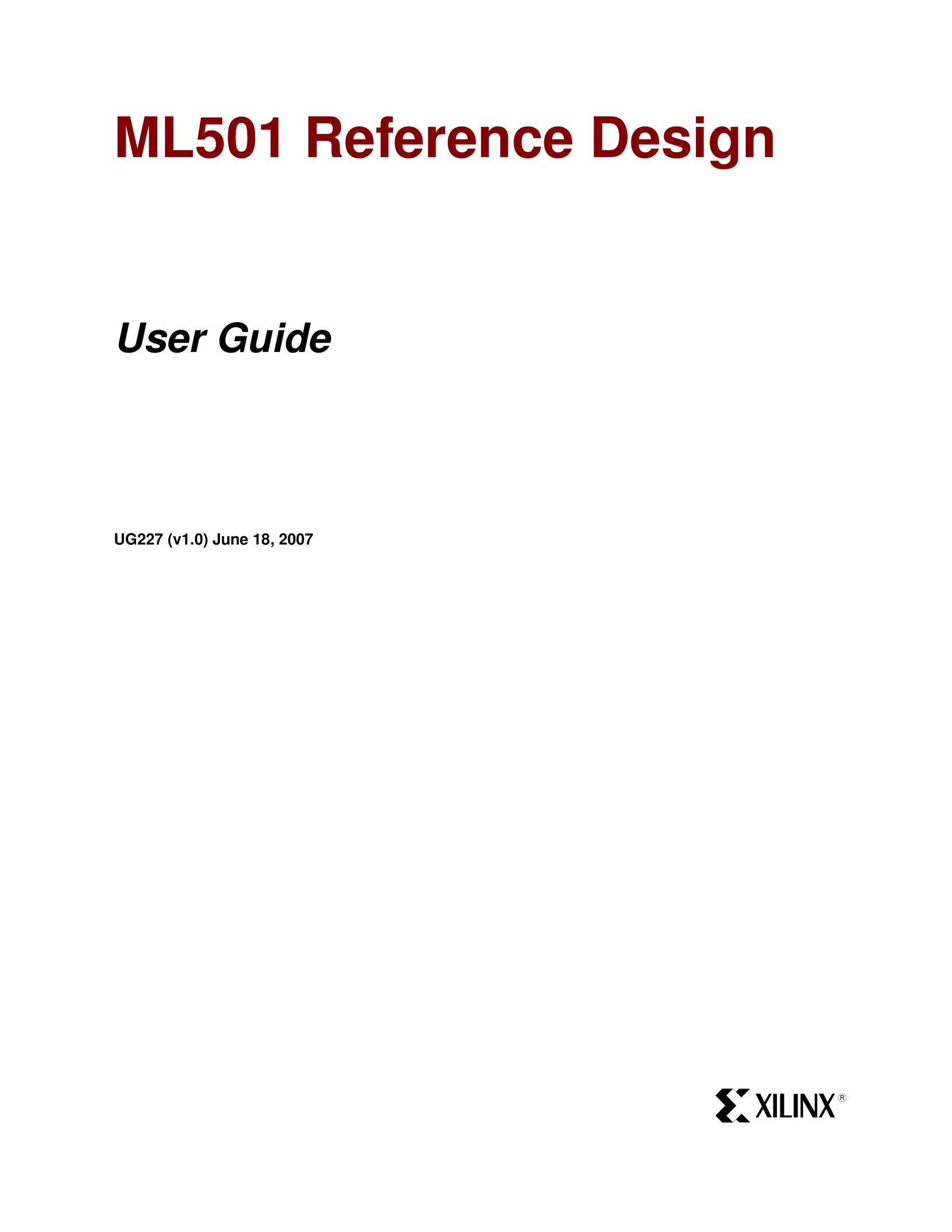 Xilinx ML501 Computer Hardware User Manual